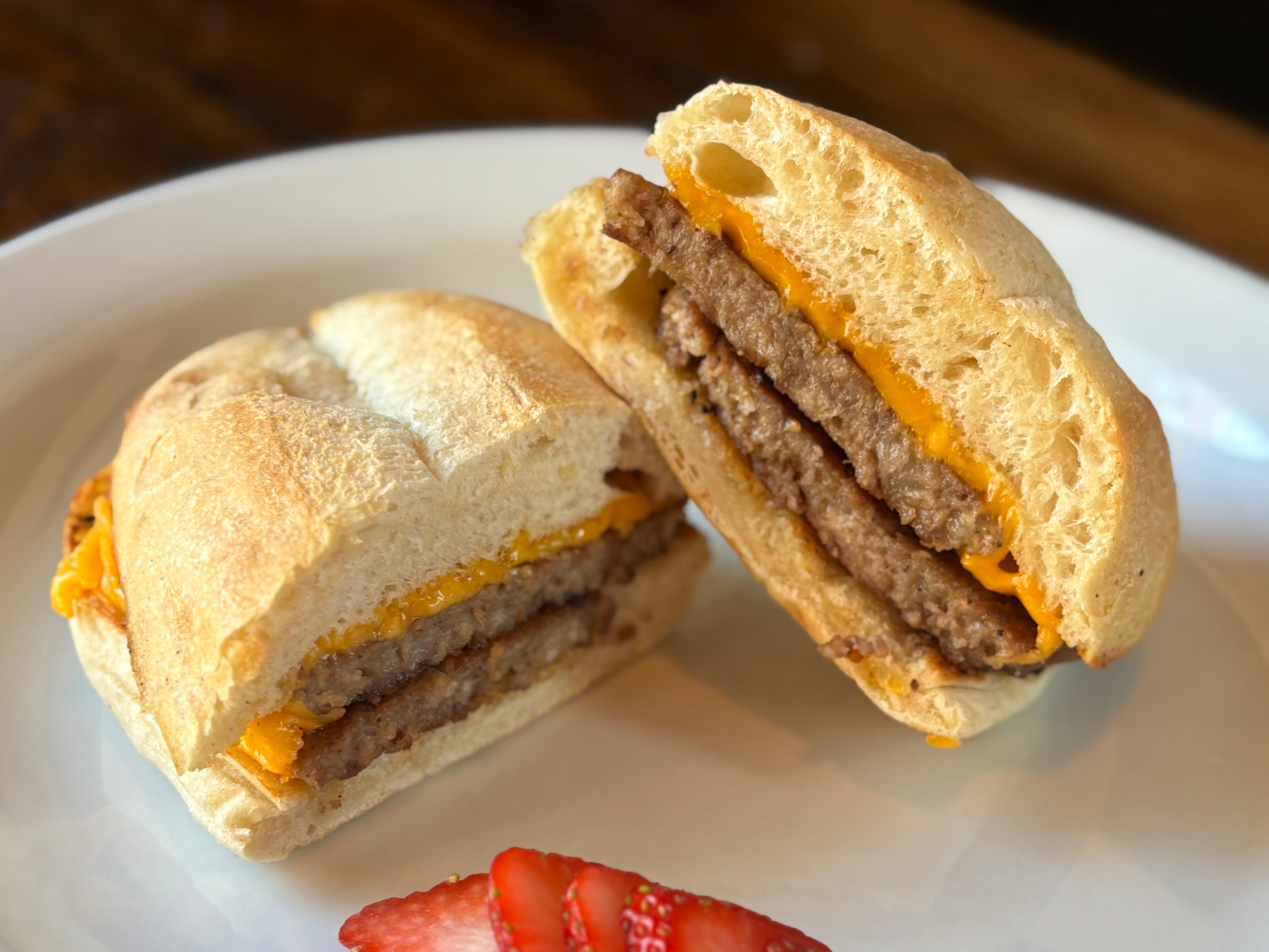 Sausage, Egg & Cheese Sandwich.