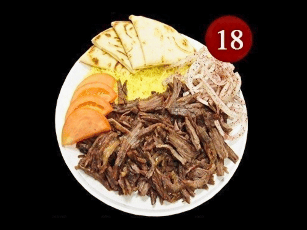 #18 Steak Shawarma Plate.