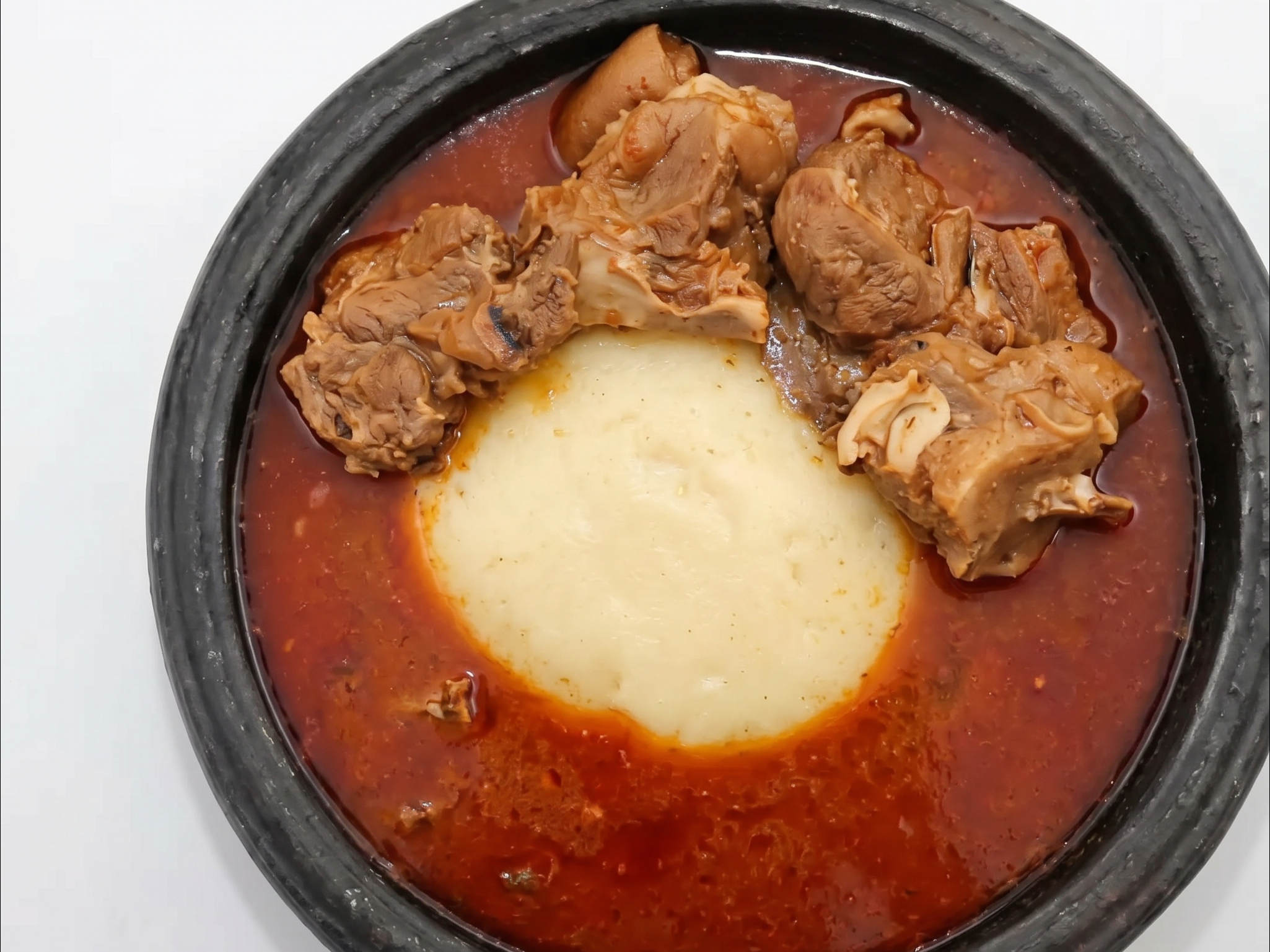Light Pepper Soup & Swallow Large