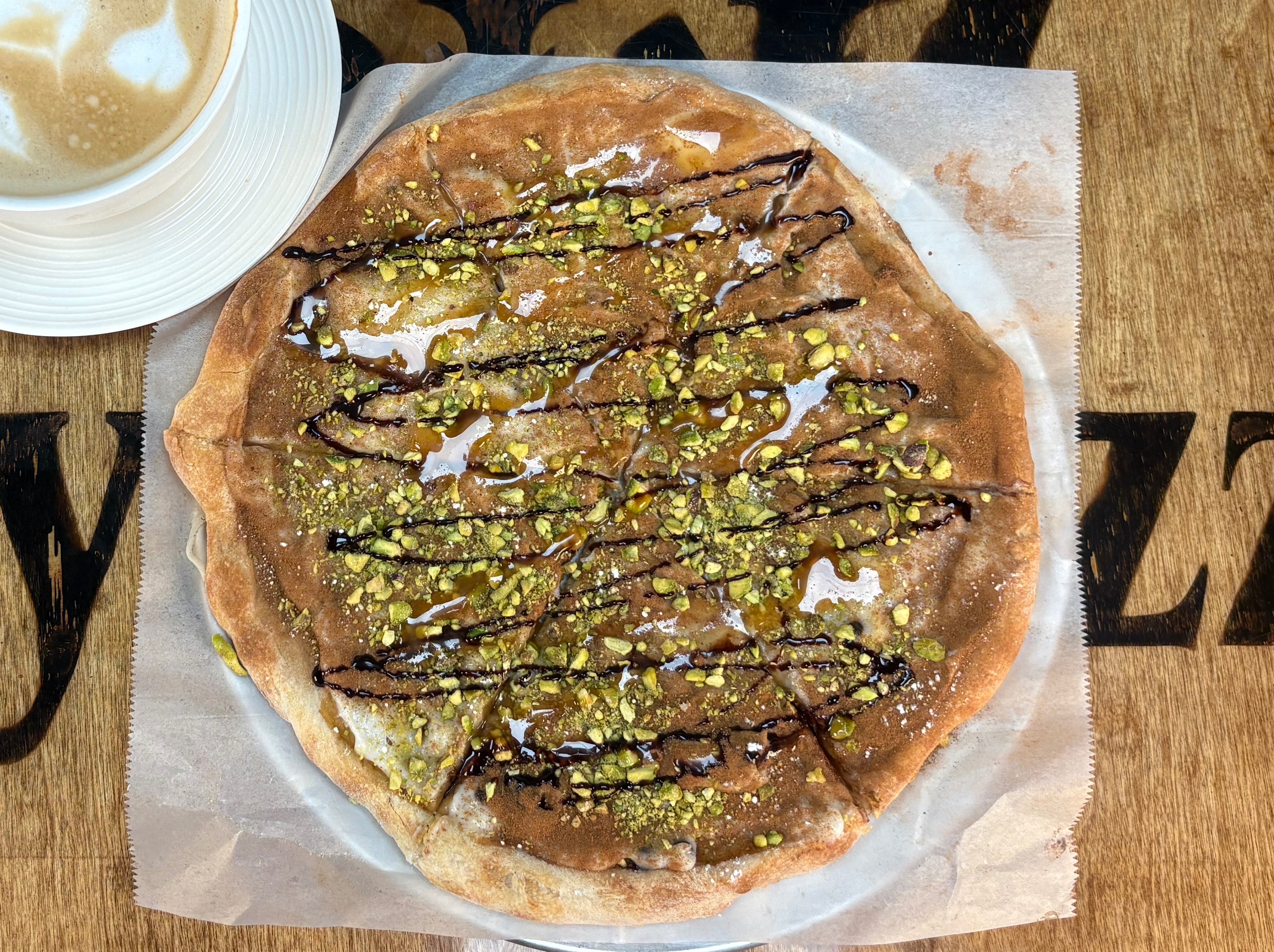 Espresso Cannoli Pizza.