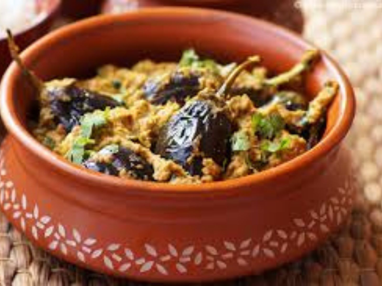 Gutti Vankaya W/ Rice.
