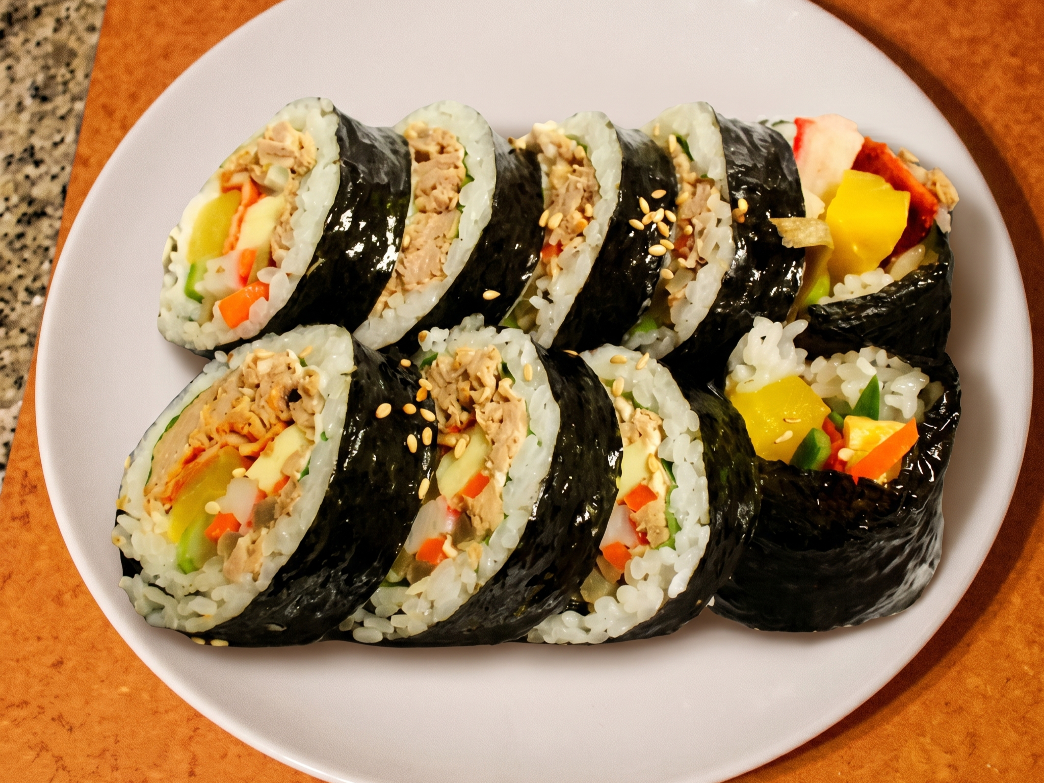 Korean Style Sushi-Kimpab.