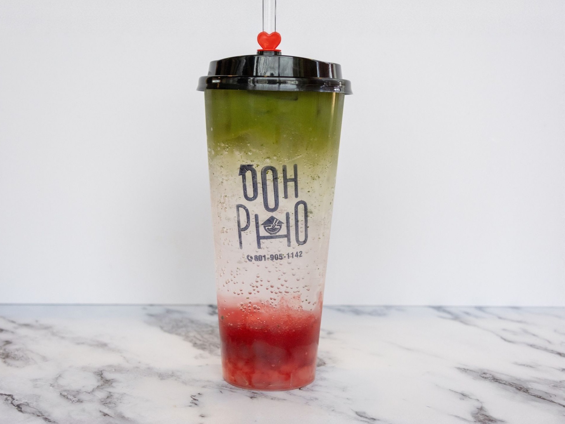 Strawberry Matcha Refresher.