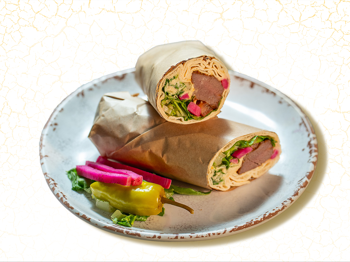 Beef Kebab Wrap.
