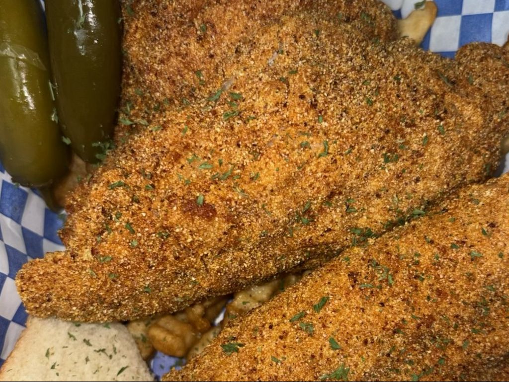 1 PC Catfish with Fries.