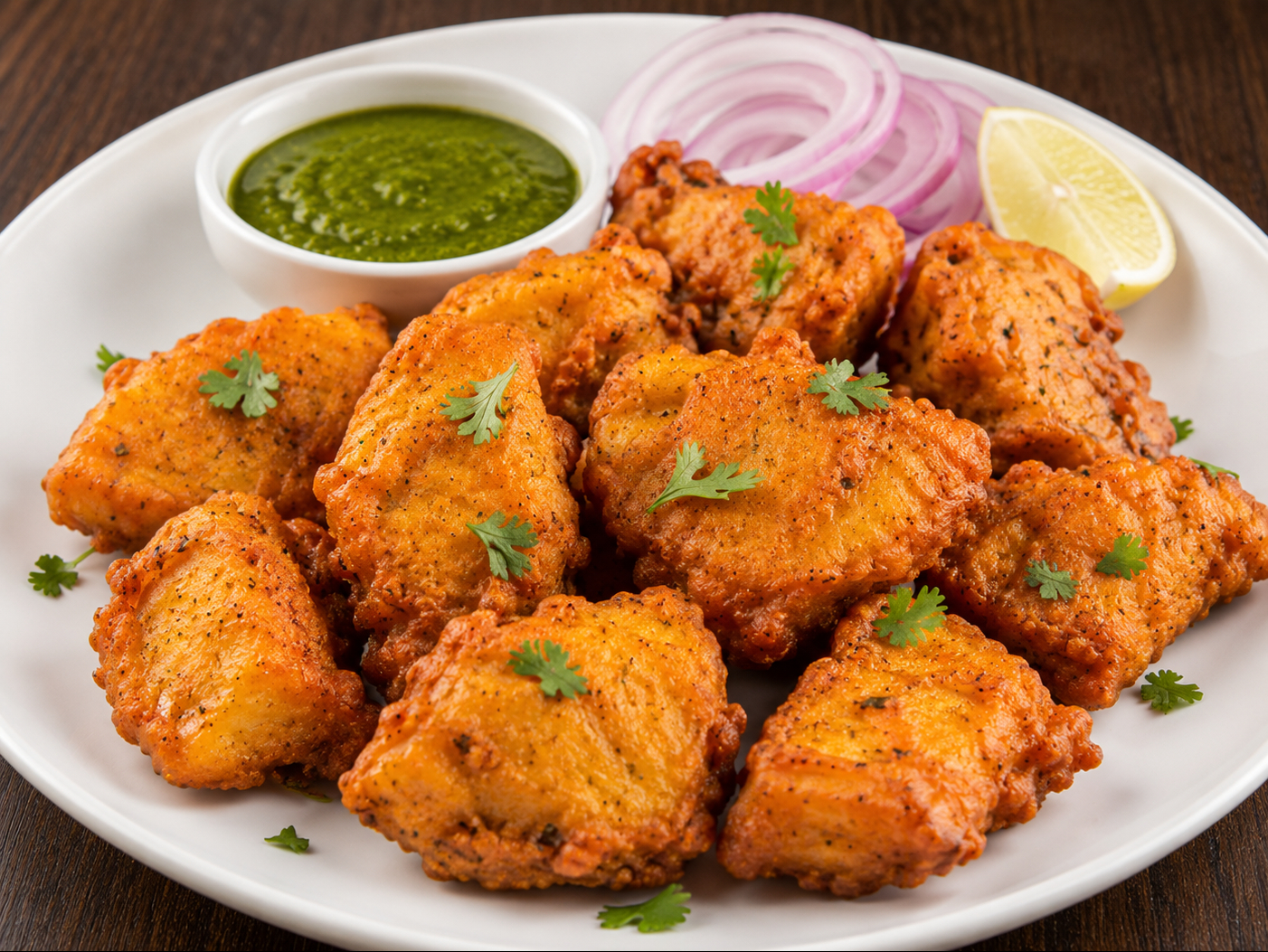 Fish Pakora (GF).