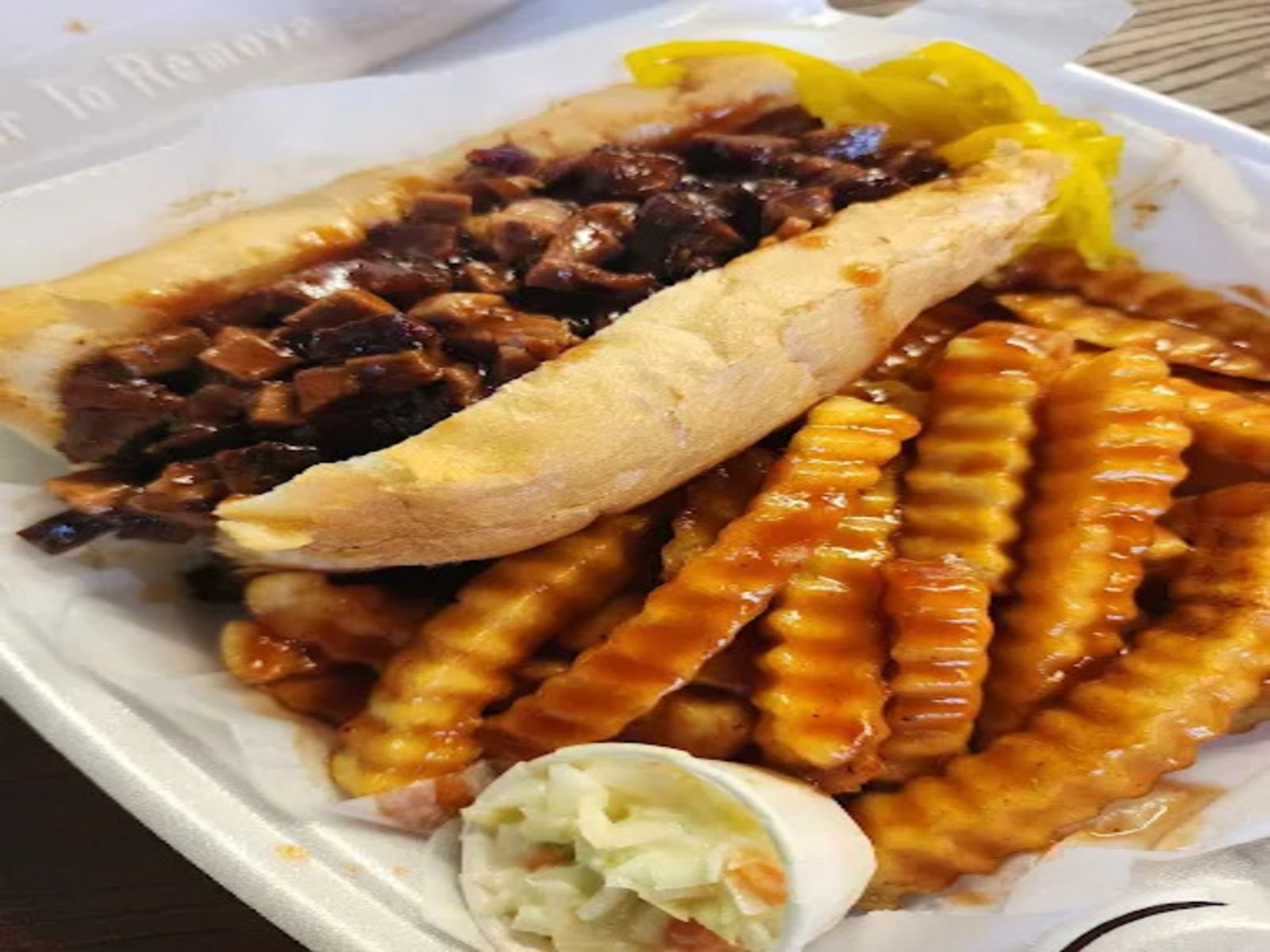 (Brisket) Smoked Sandwich.