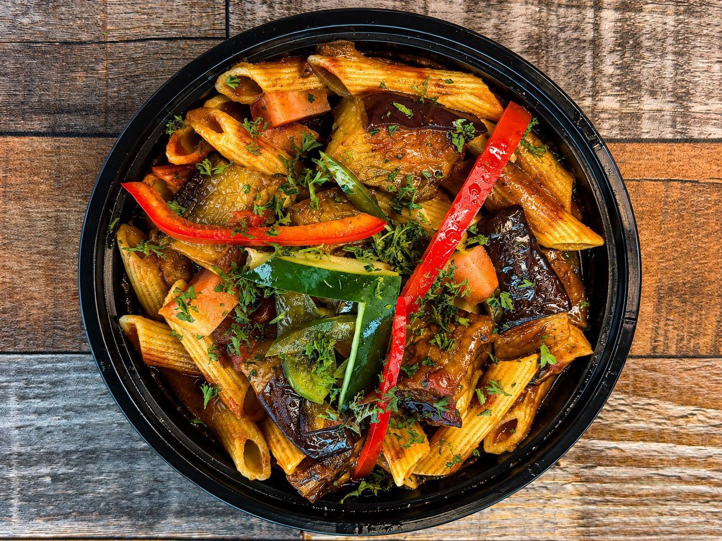Eggplant Pasta.