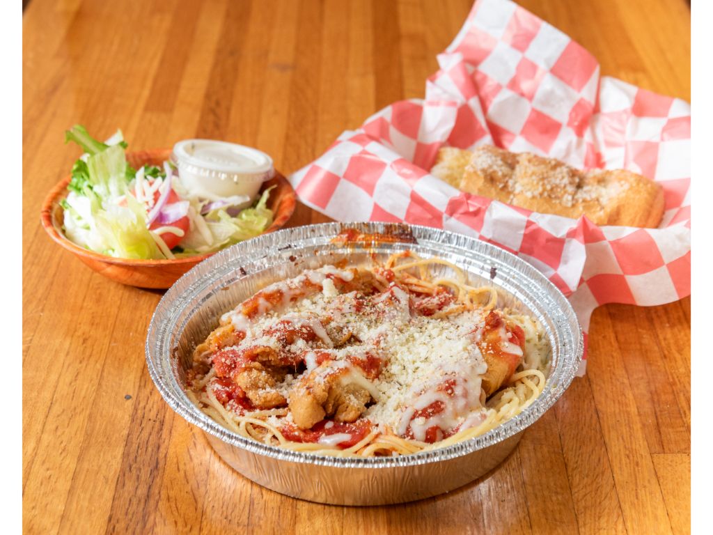 Chicken Parm & Spaghetti