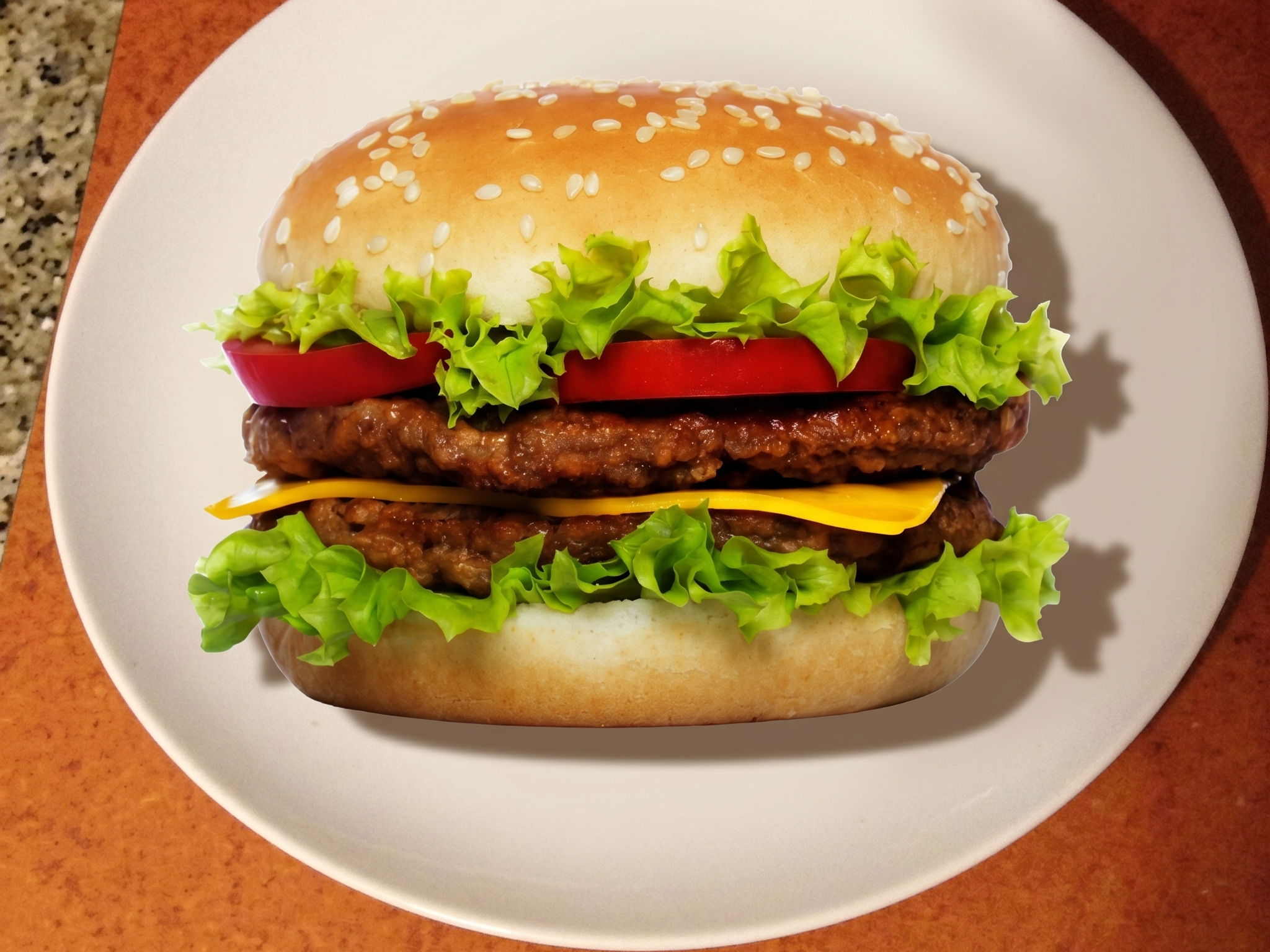 2/3 Pound Double Angus Steak Cheese Burger.