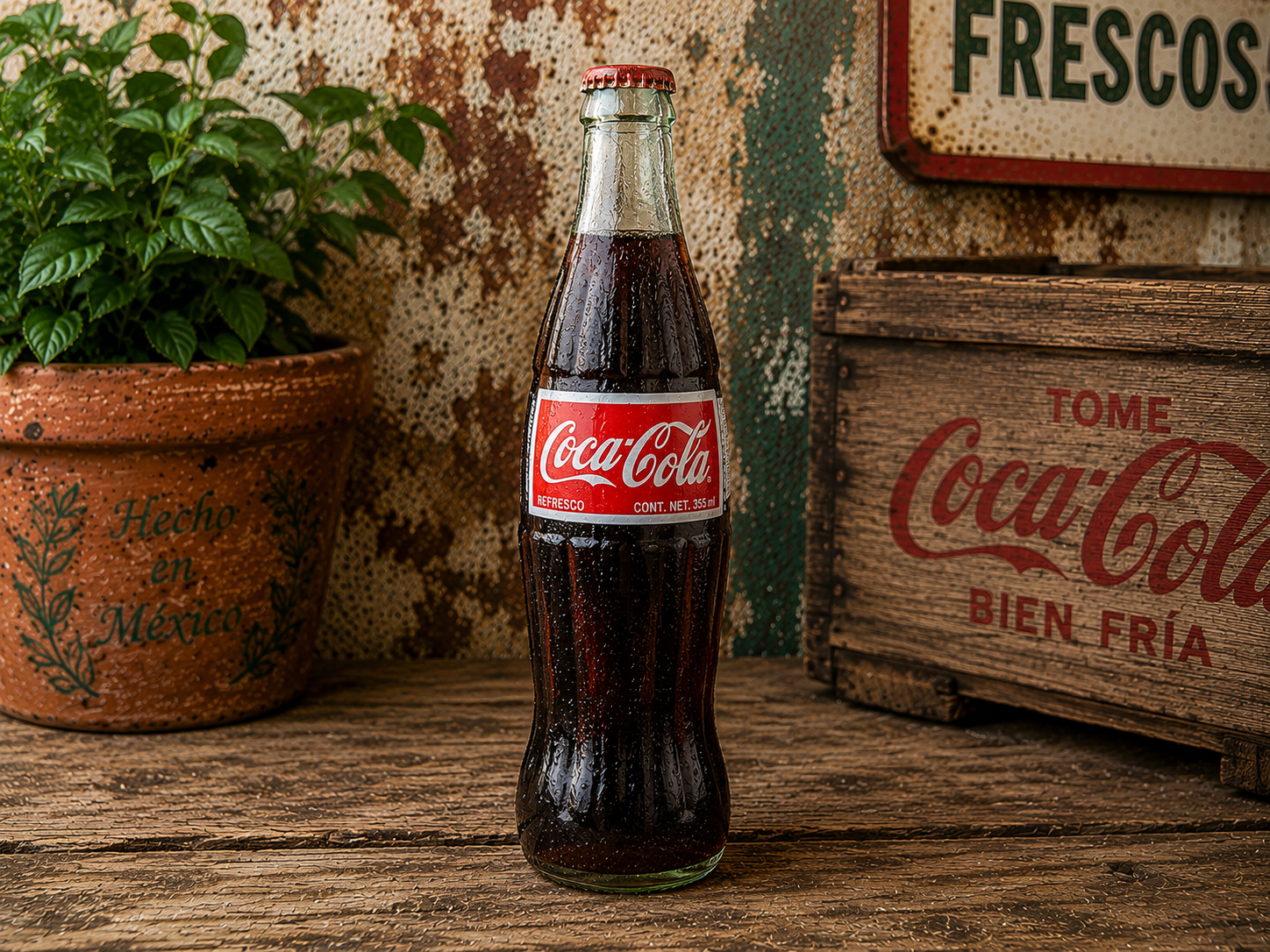 Mexican Coke Glass Bottle.