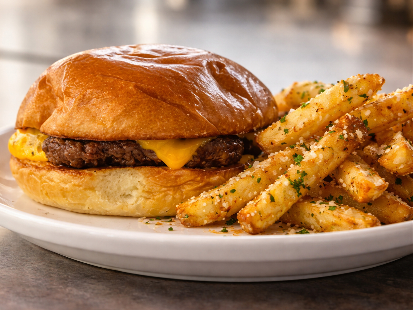 Kids Burger & Fries.