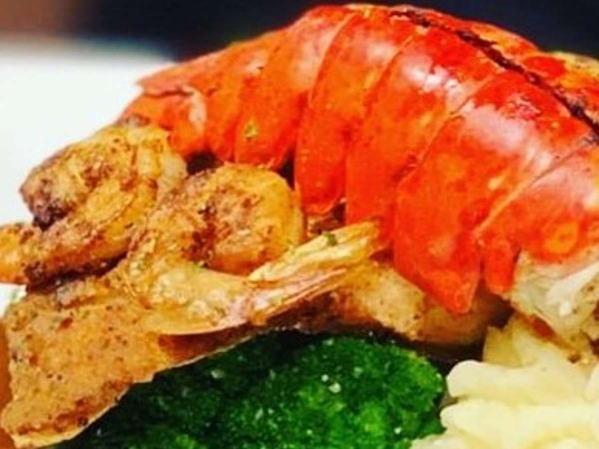 Lobster Tail, Shrimp And Salmon