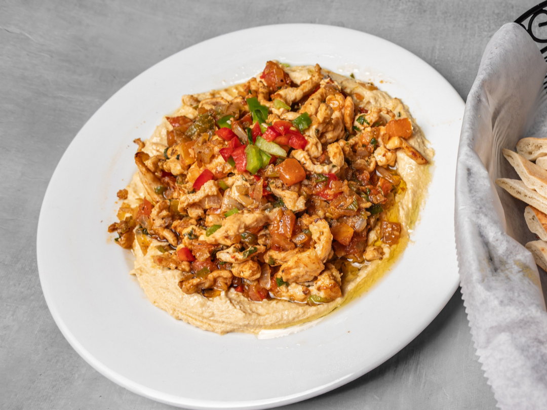 Hummus with Chicken.