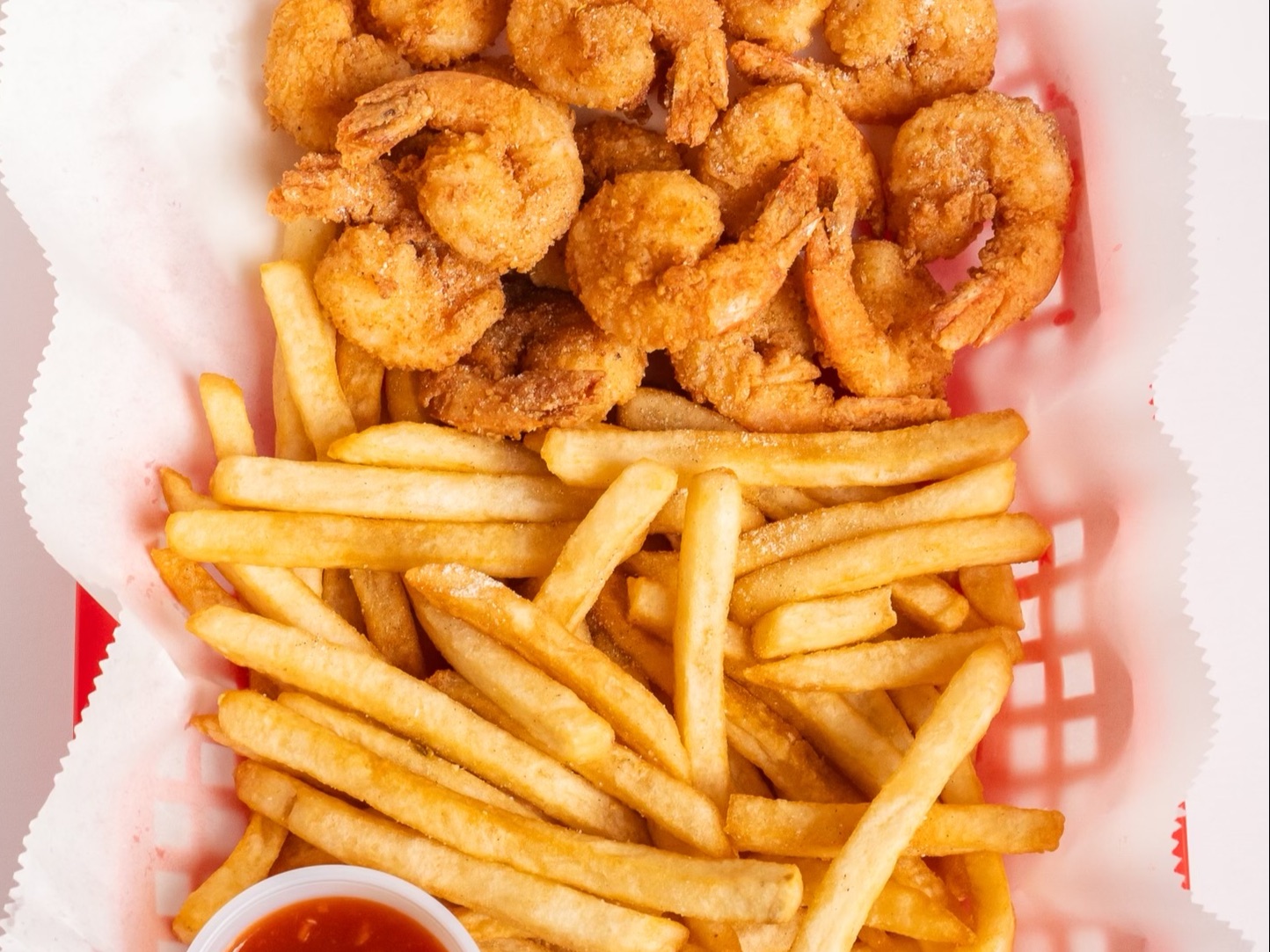 25 Pcs Fried Shrimp.