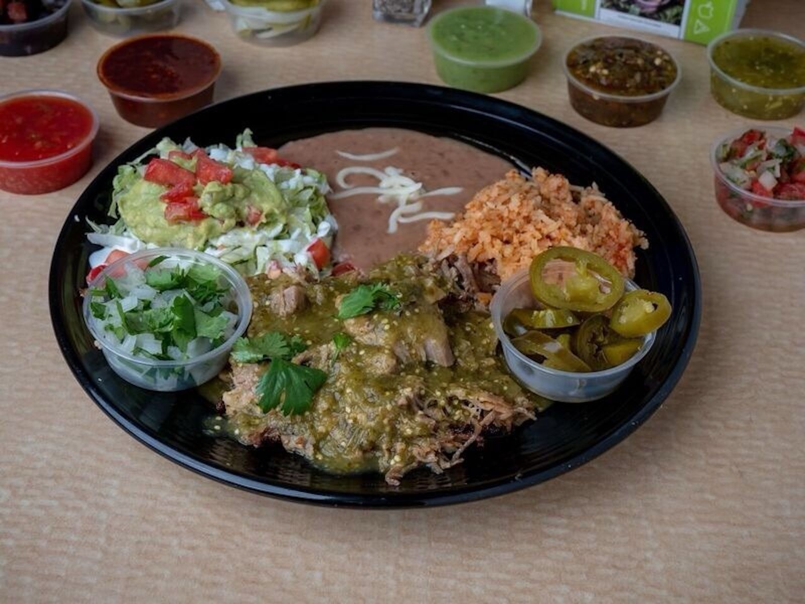 Carnitas Verdes Plate.