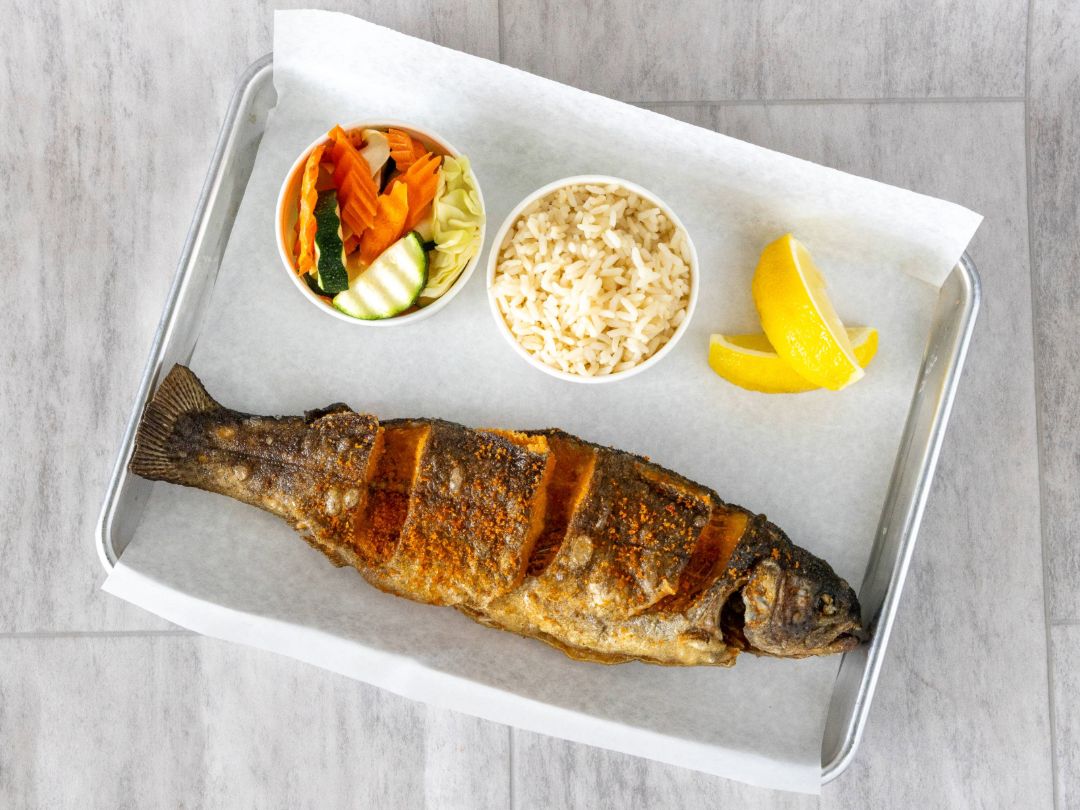 Whole Fried TROUT  Plate