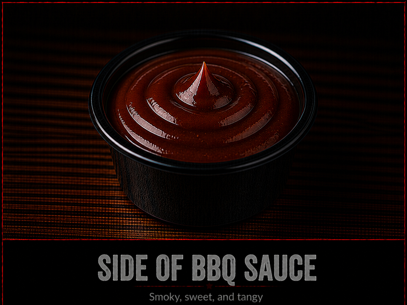 Side of BBQ Sauce.
