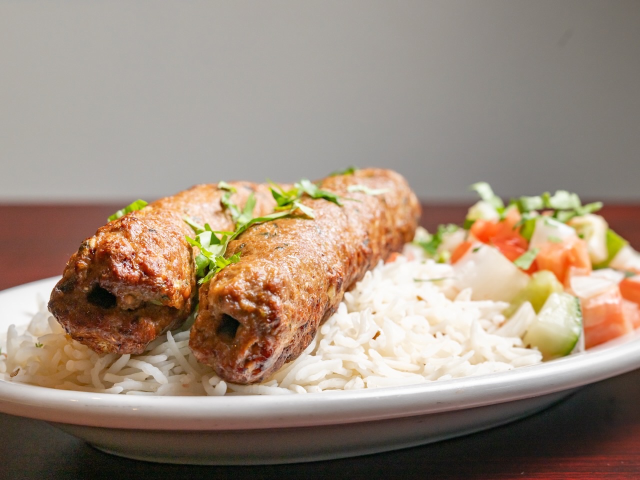 Beef Seekh Kabob.