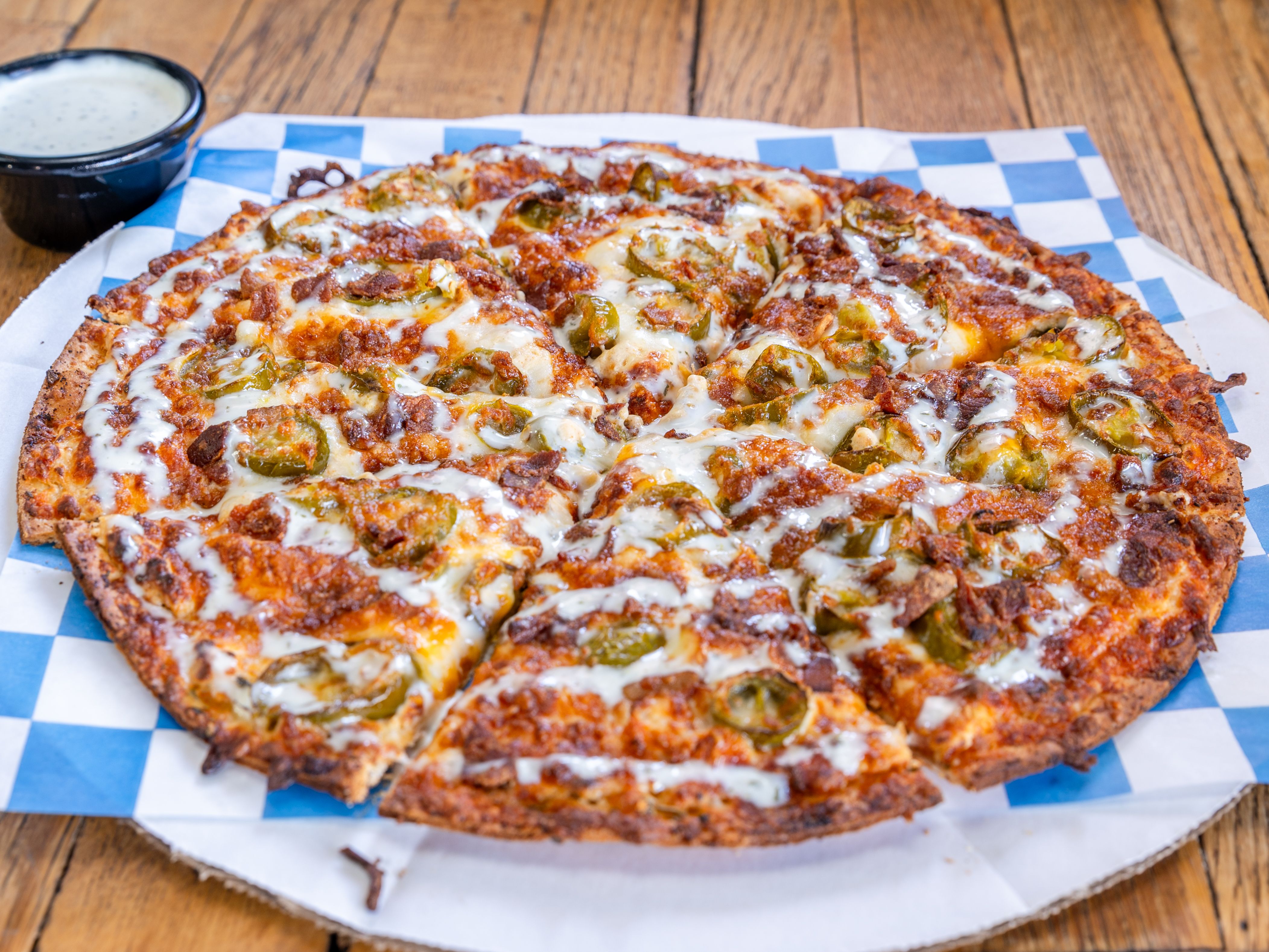 Jalapeno Popper Pizza.