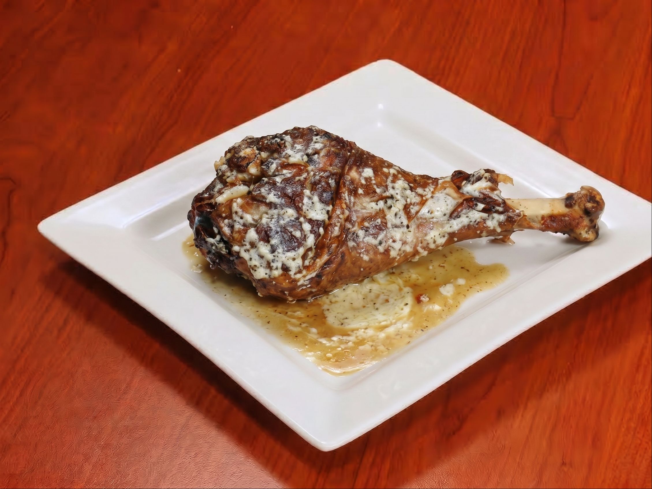 Z Parmesan Garlic Butter Smoked Turkey Leg