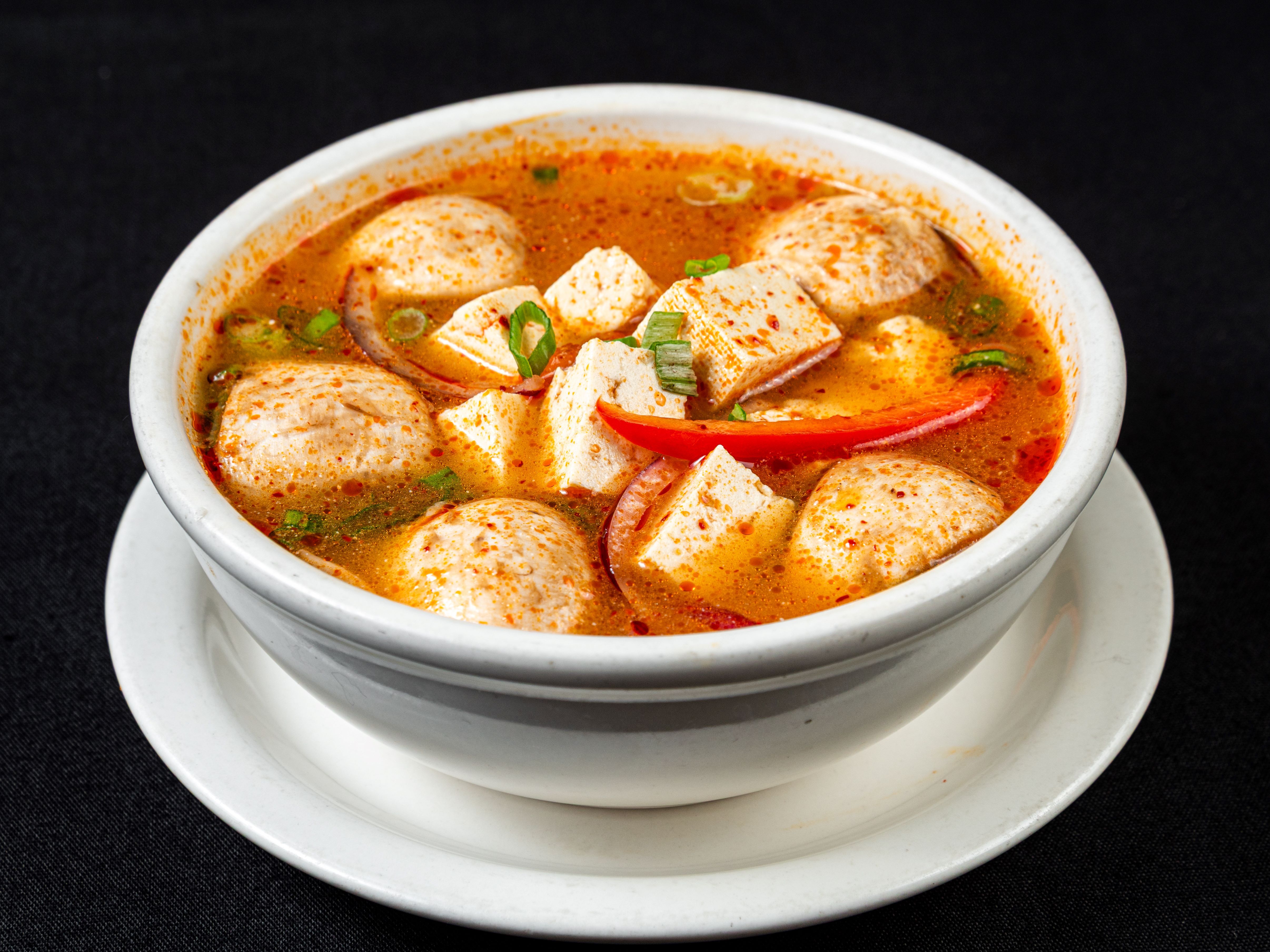 Tom Yum Tofu.