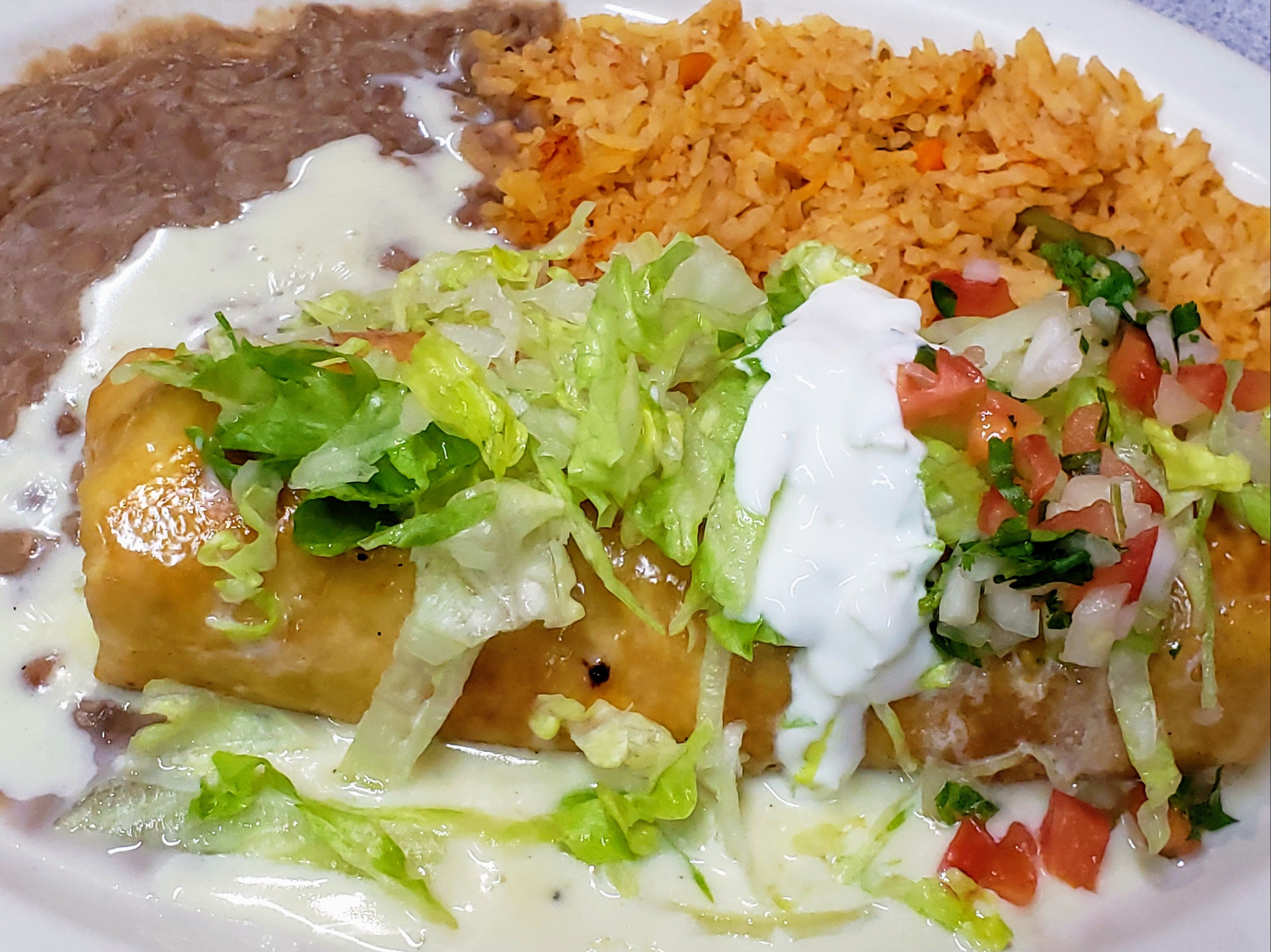 Chicken Chimichanga.
