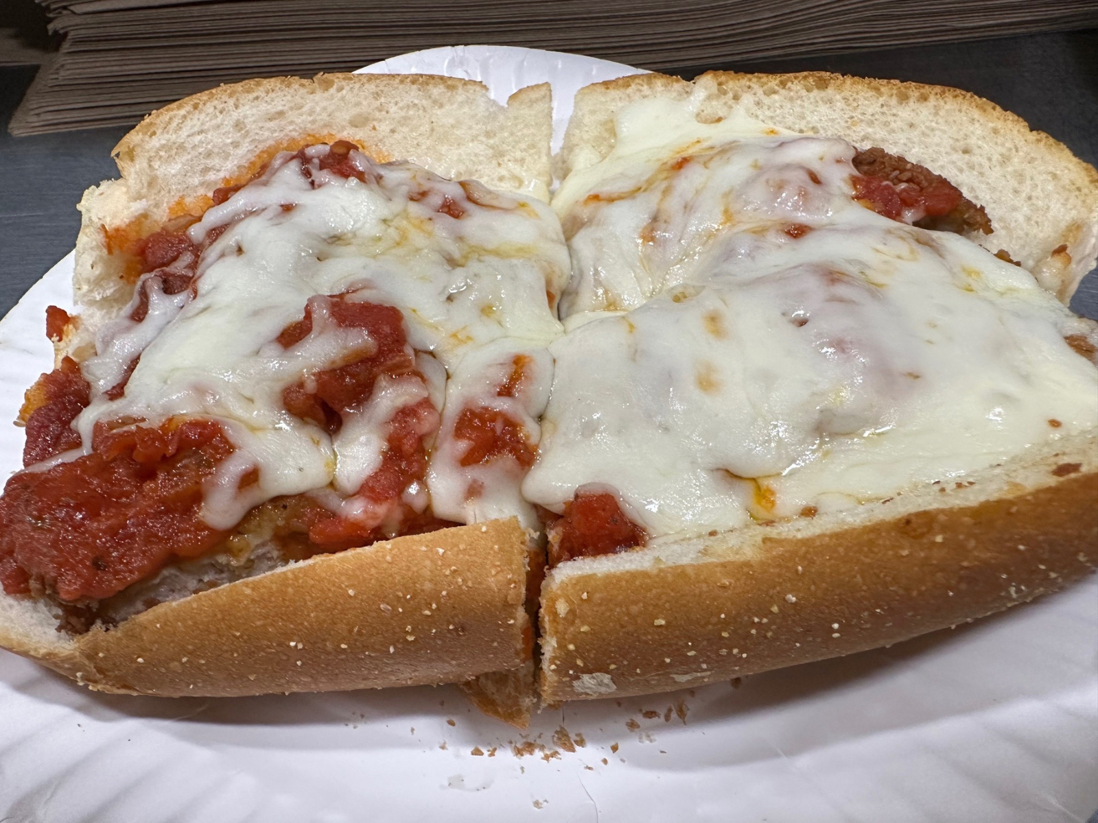 Veal Parm Sub.