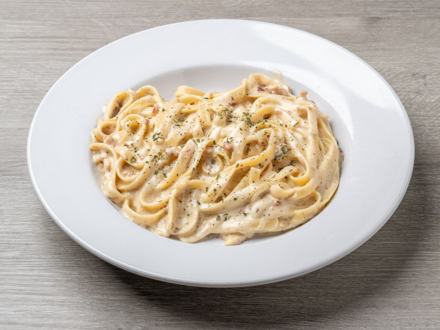 Fettuccine Carbonara.