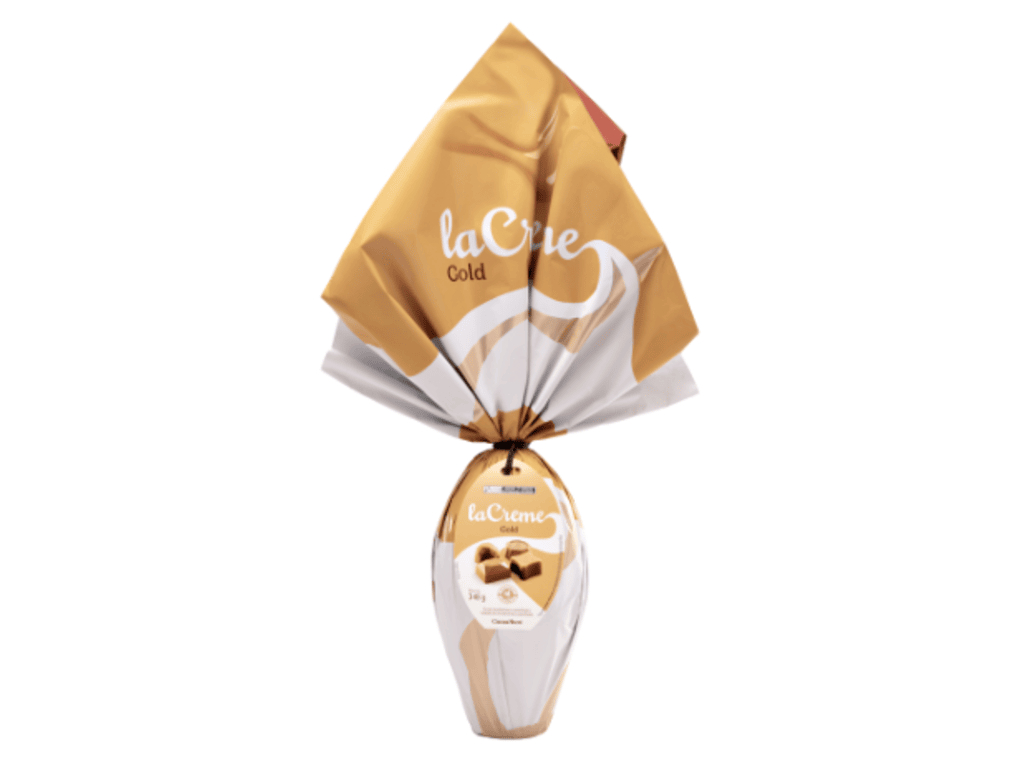 Cacau Show Ovo de Pascoa La Creme Gold 348g.