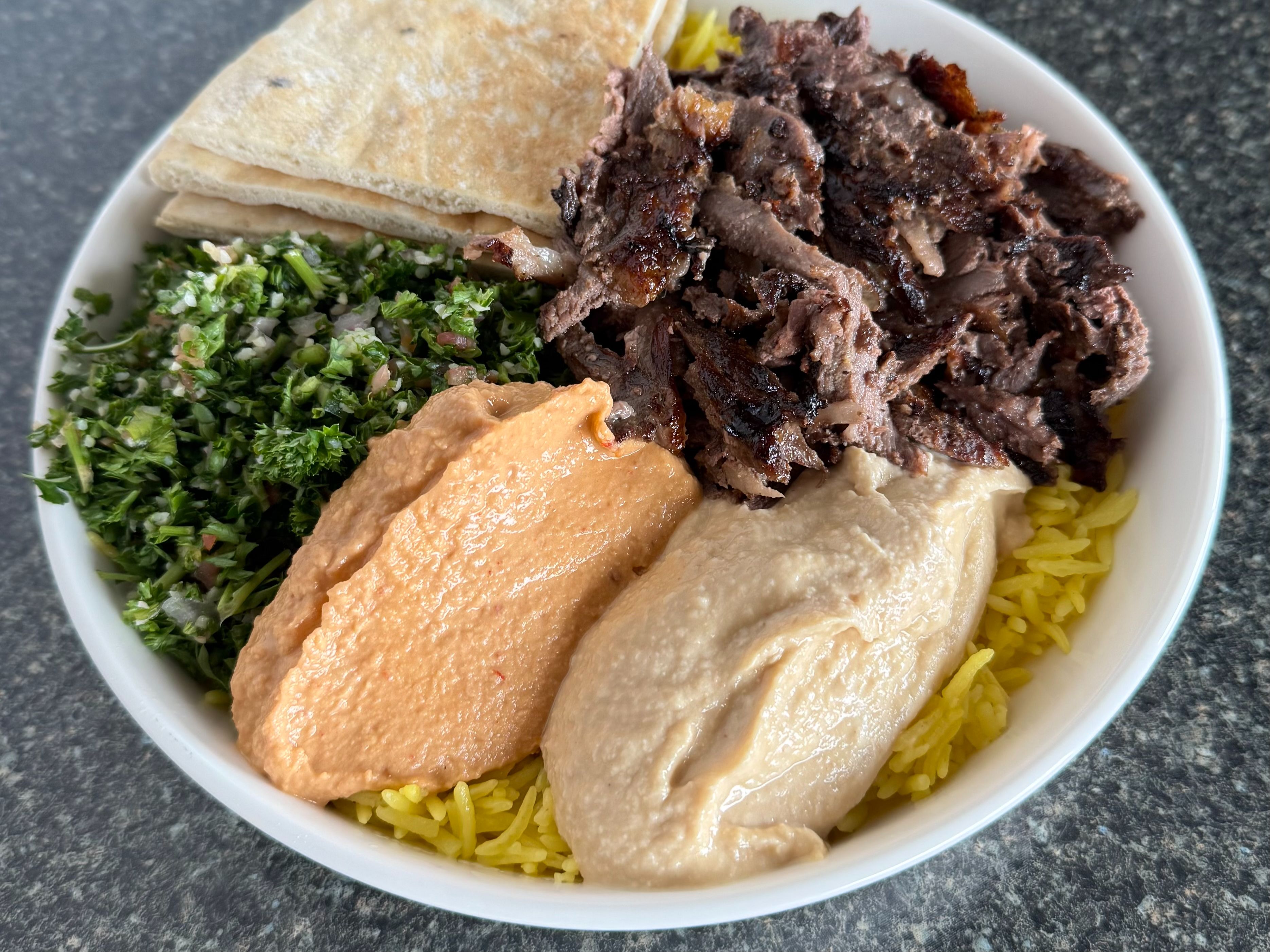 Beef Shawarma Bowl.