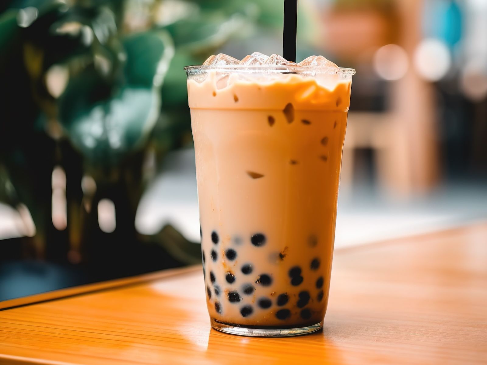 Thai Milk Tea With brown Sugar Boba.