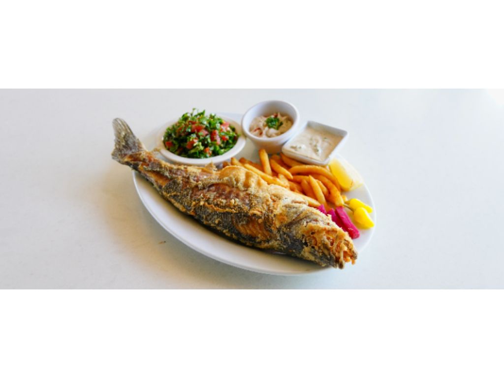 Grilled Sea Bass Plate.