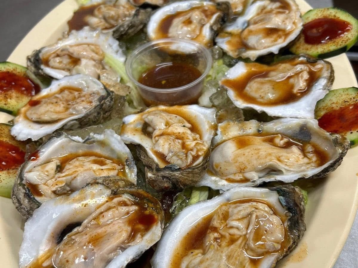 Oyster Shots or Conchas.