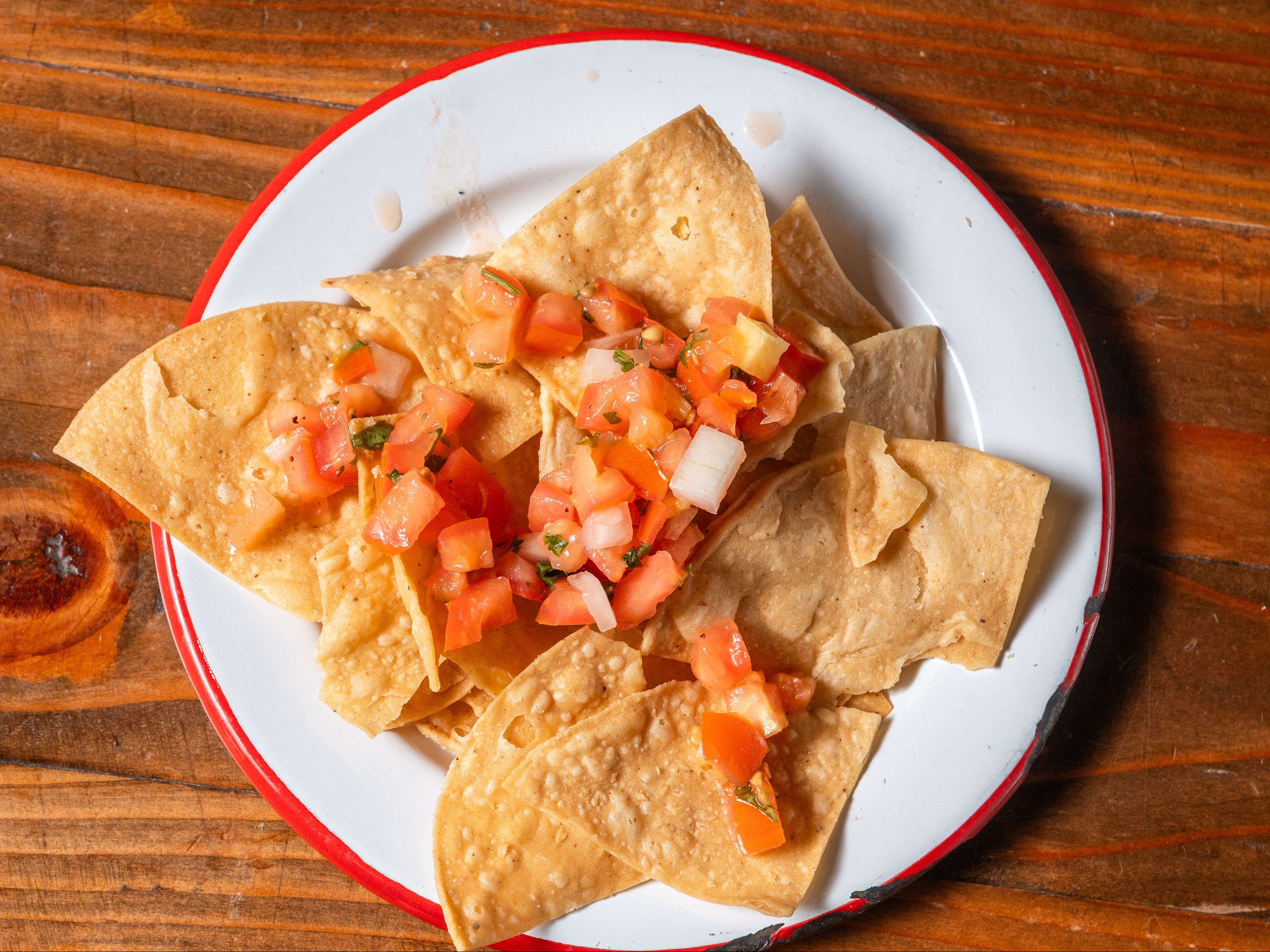 Chips and Pico de Gallo.
