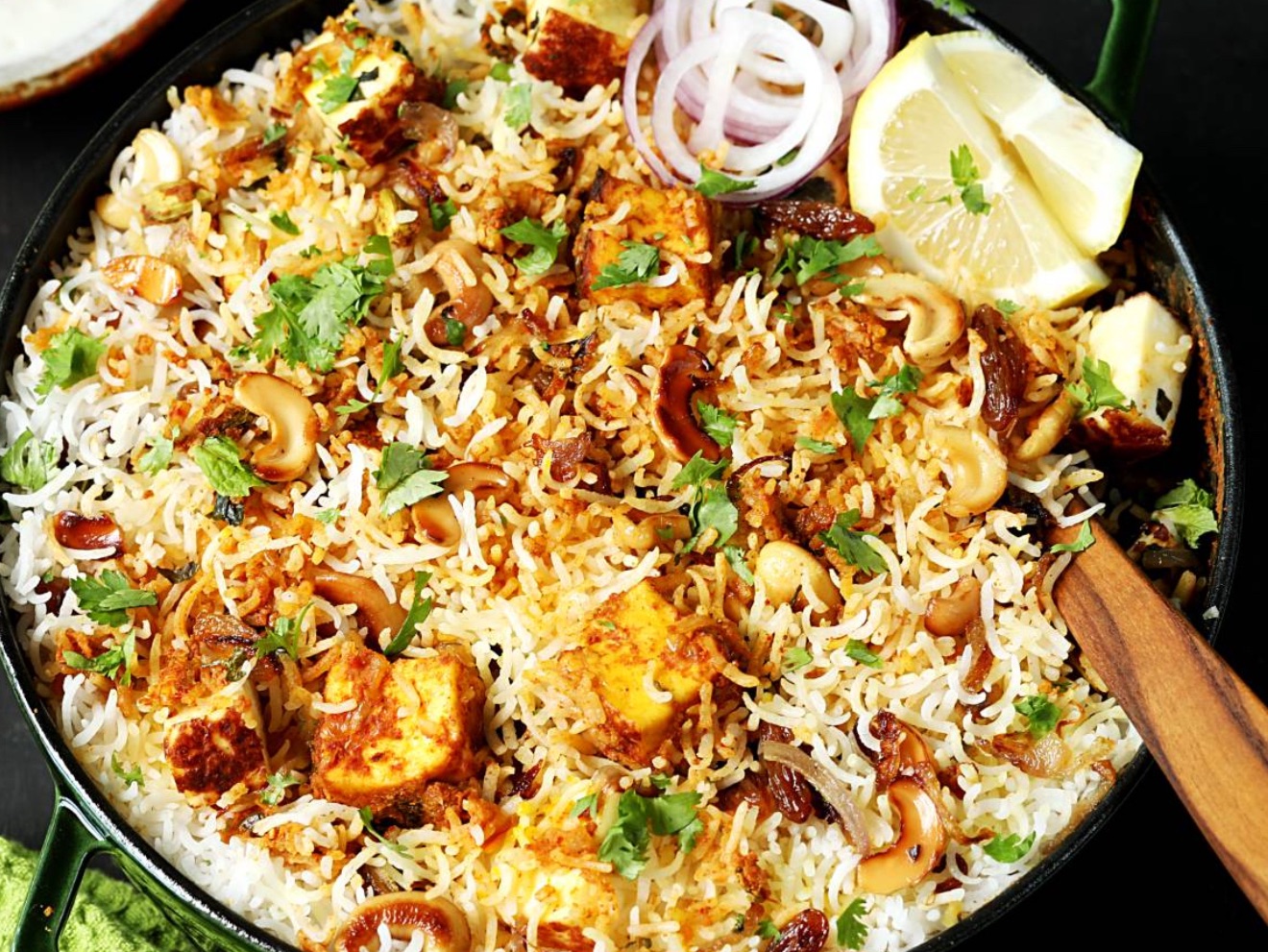 Paneer Biryani.