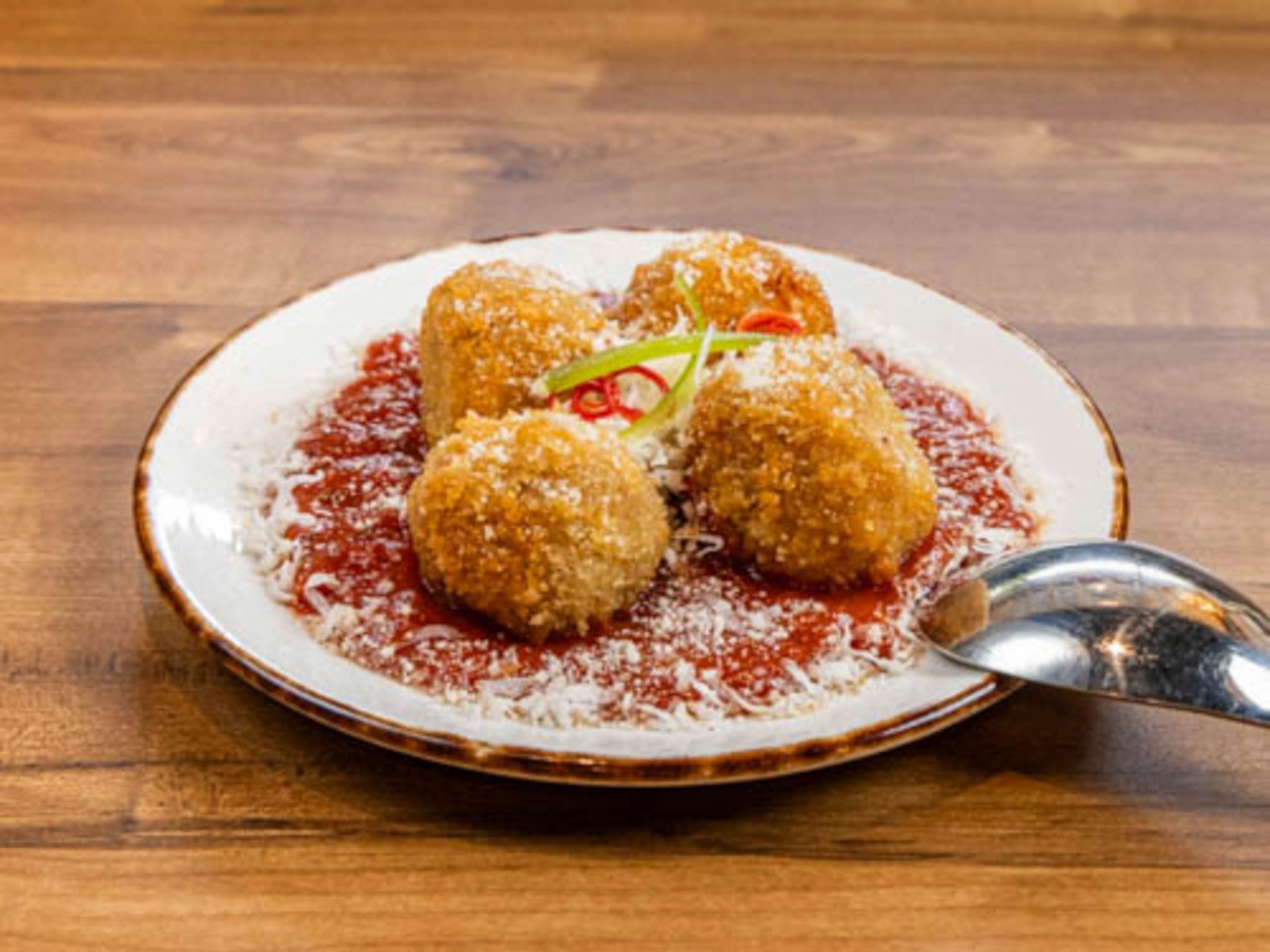 Masala Arancini Balls.