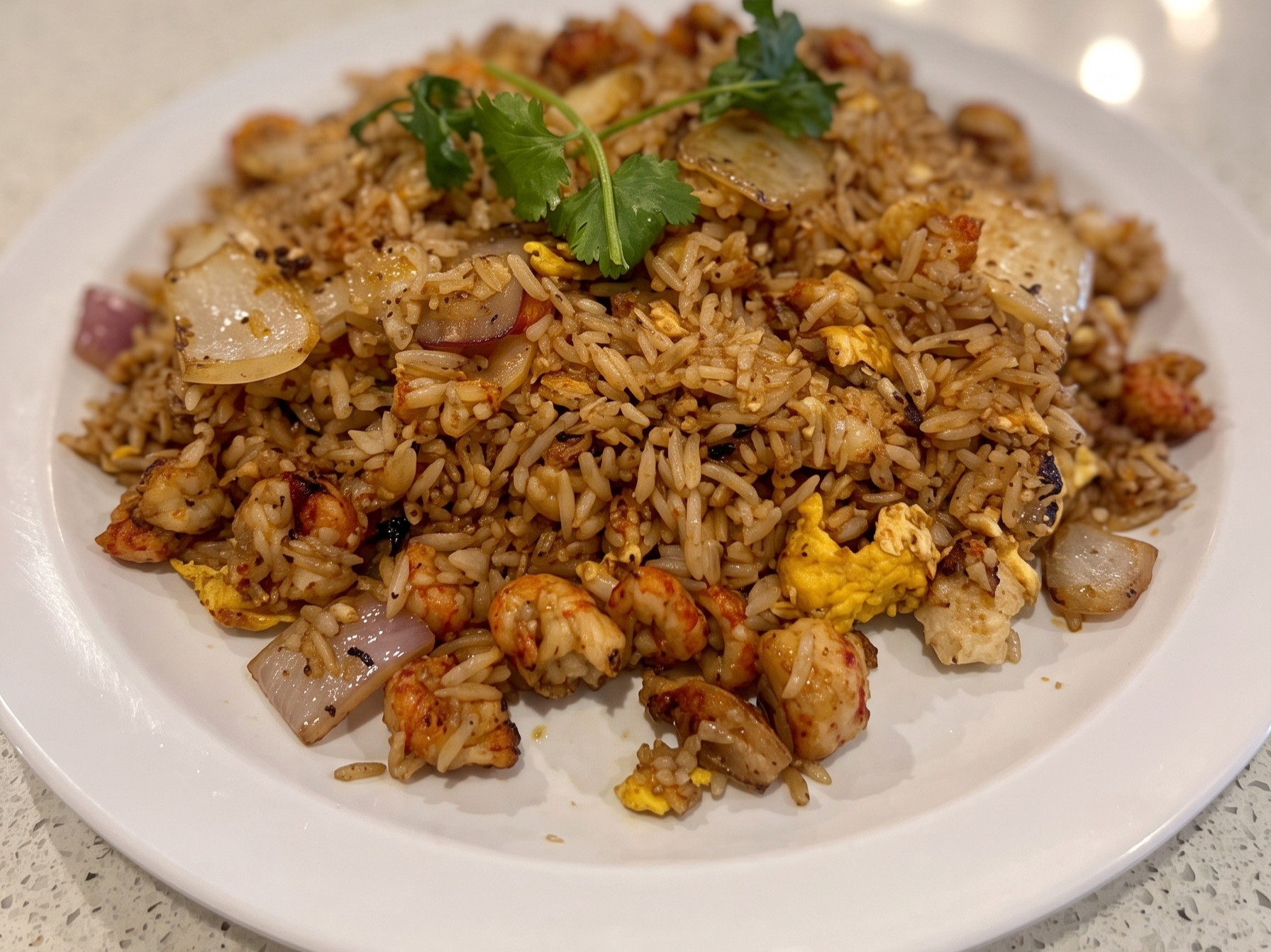 35.Fried Rice With Crawfish.