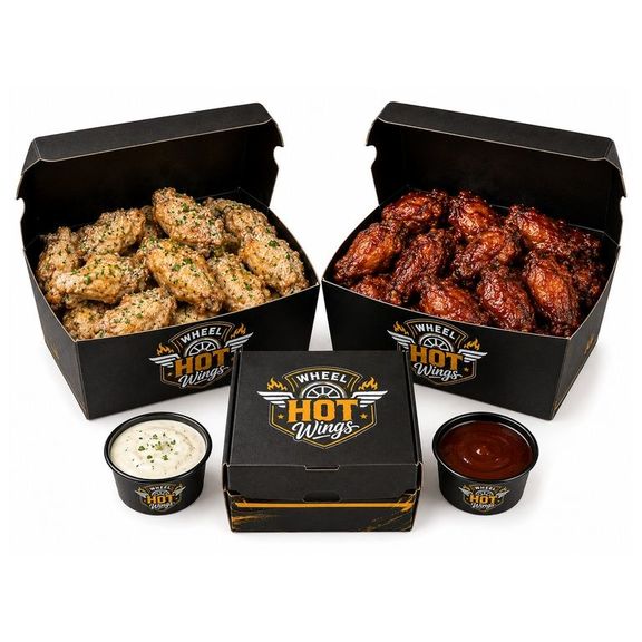 20 Hot Wings (2 Flavors)