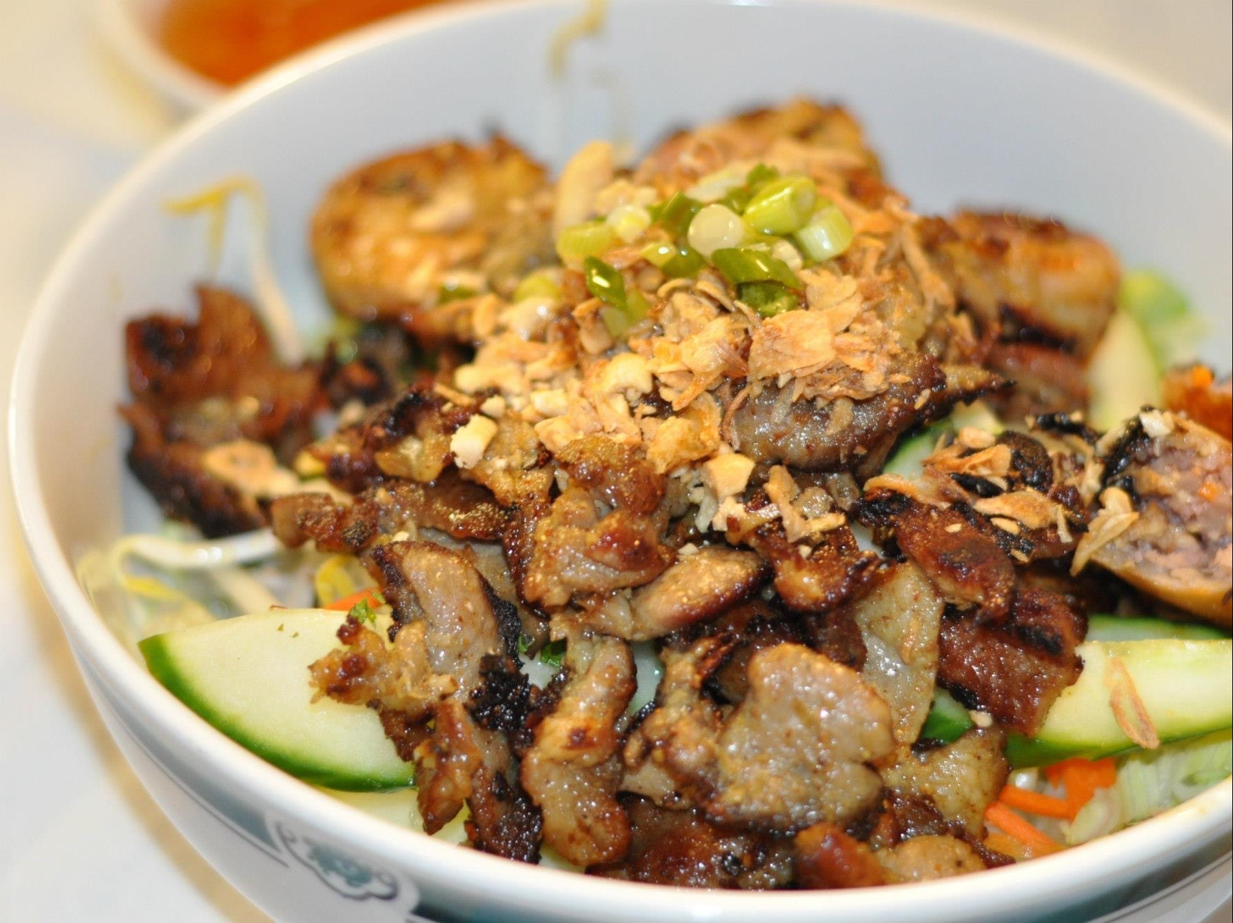 V8 Grilled Shrimp & Pork Vermicelli Noodle Salad.