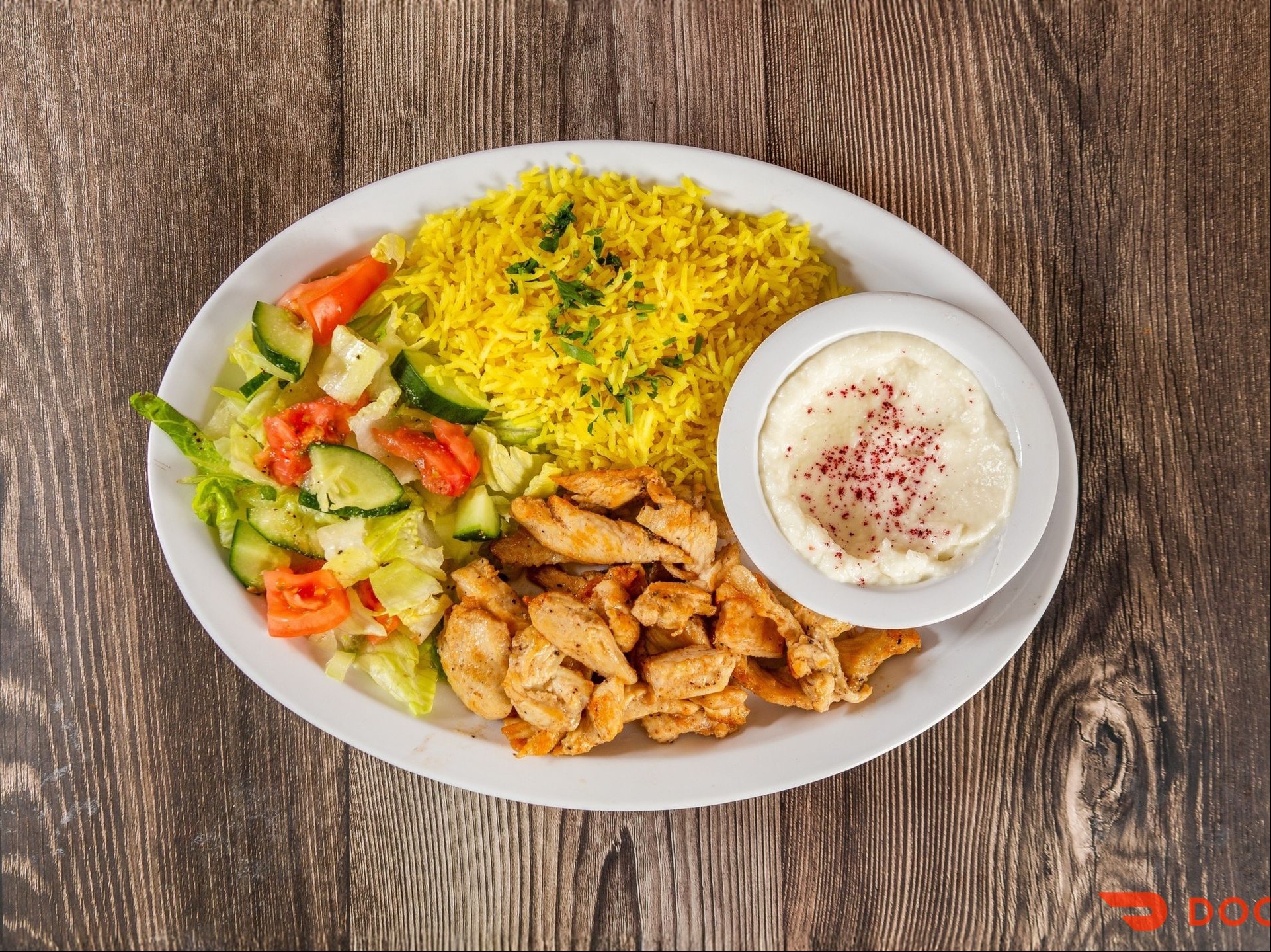 Chicken Shawarma Plate.
