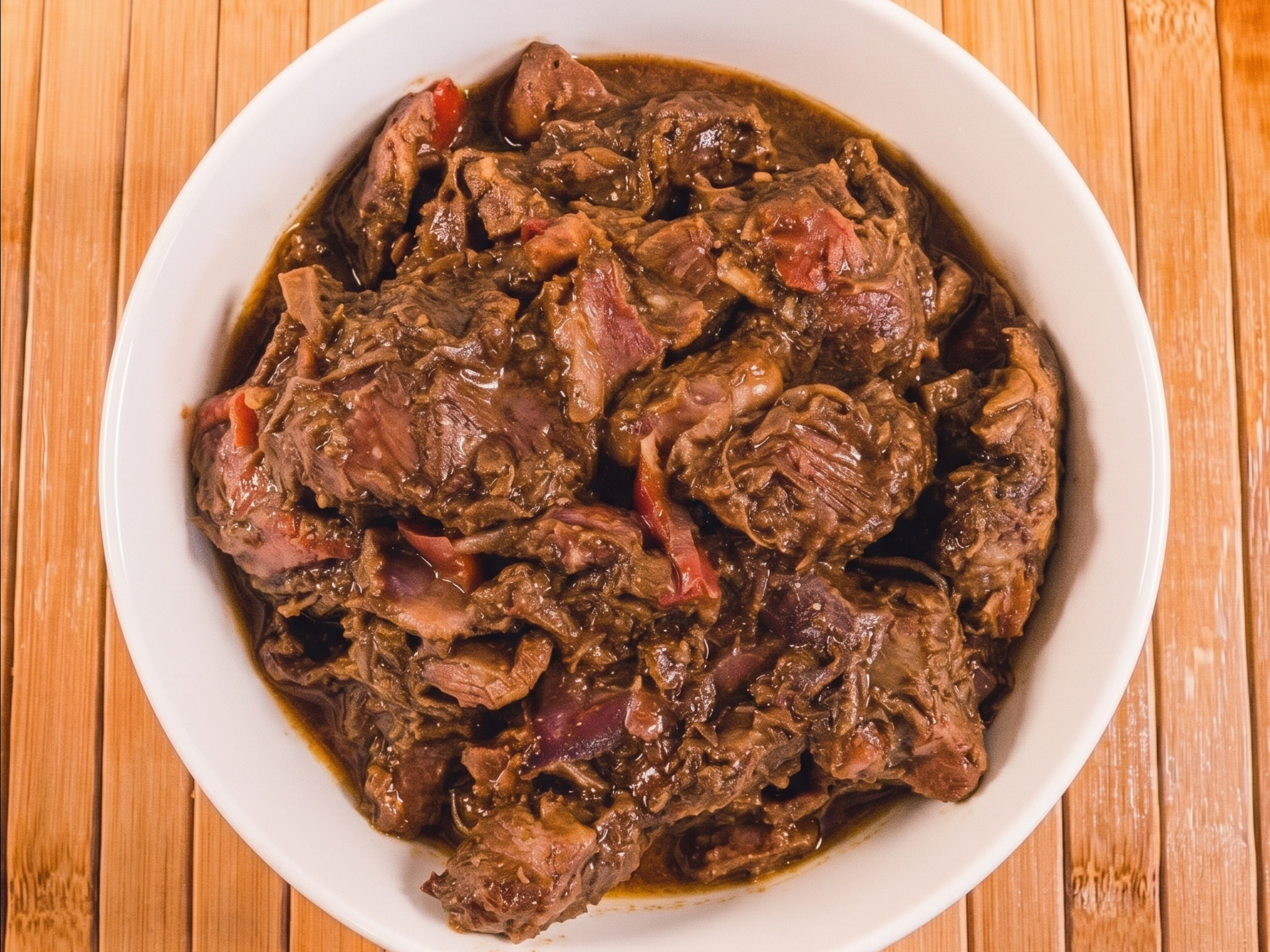 Side Of Stew Chicken.