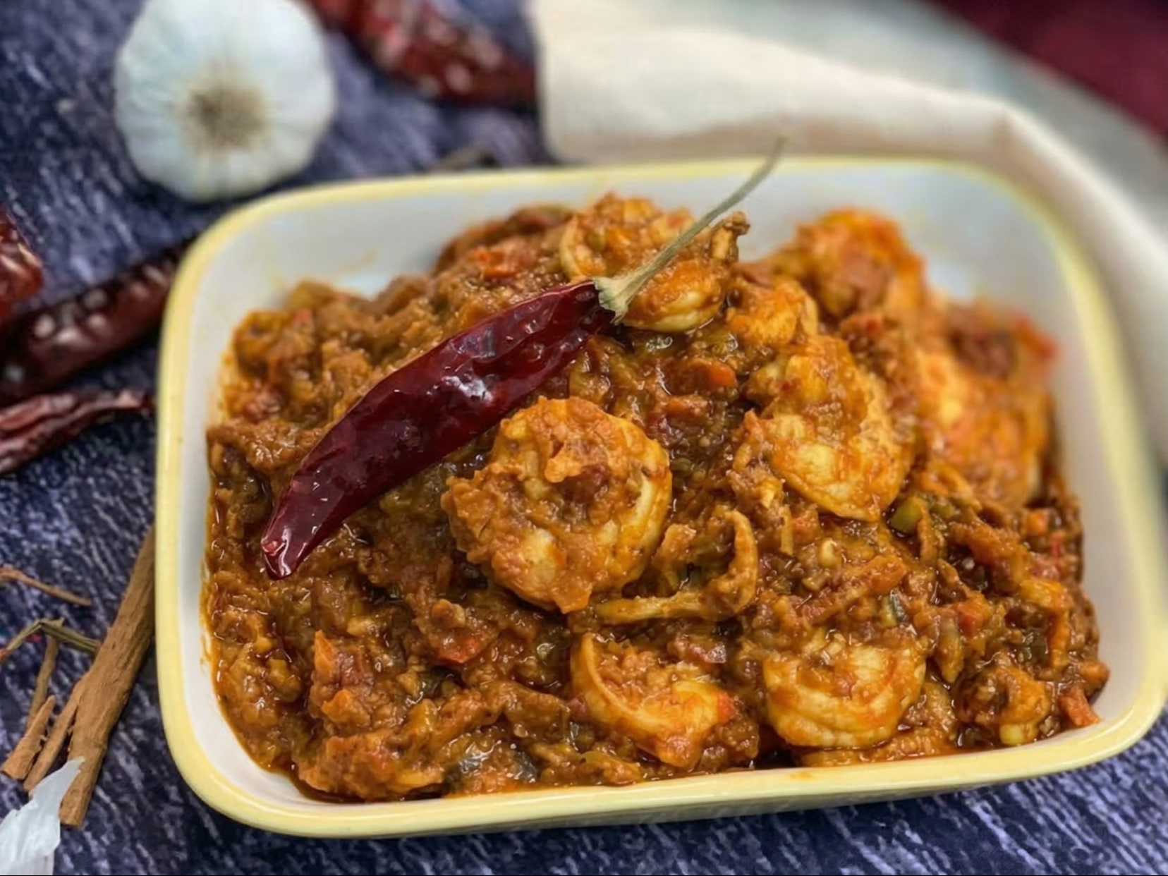 Shrimp Vindaloo.