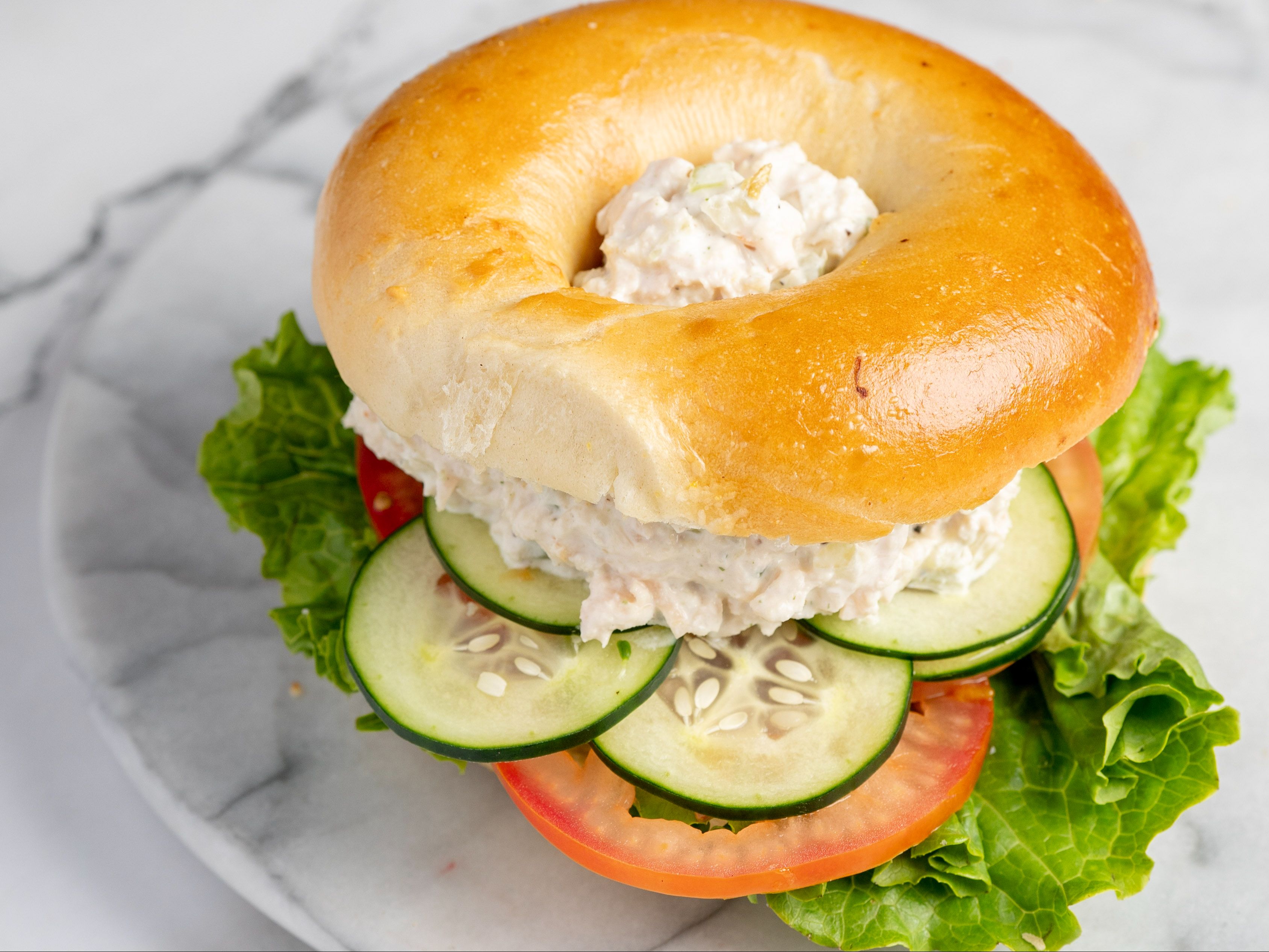 CHICKEN SALAD SANDWICH.