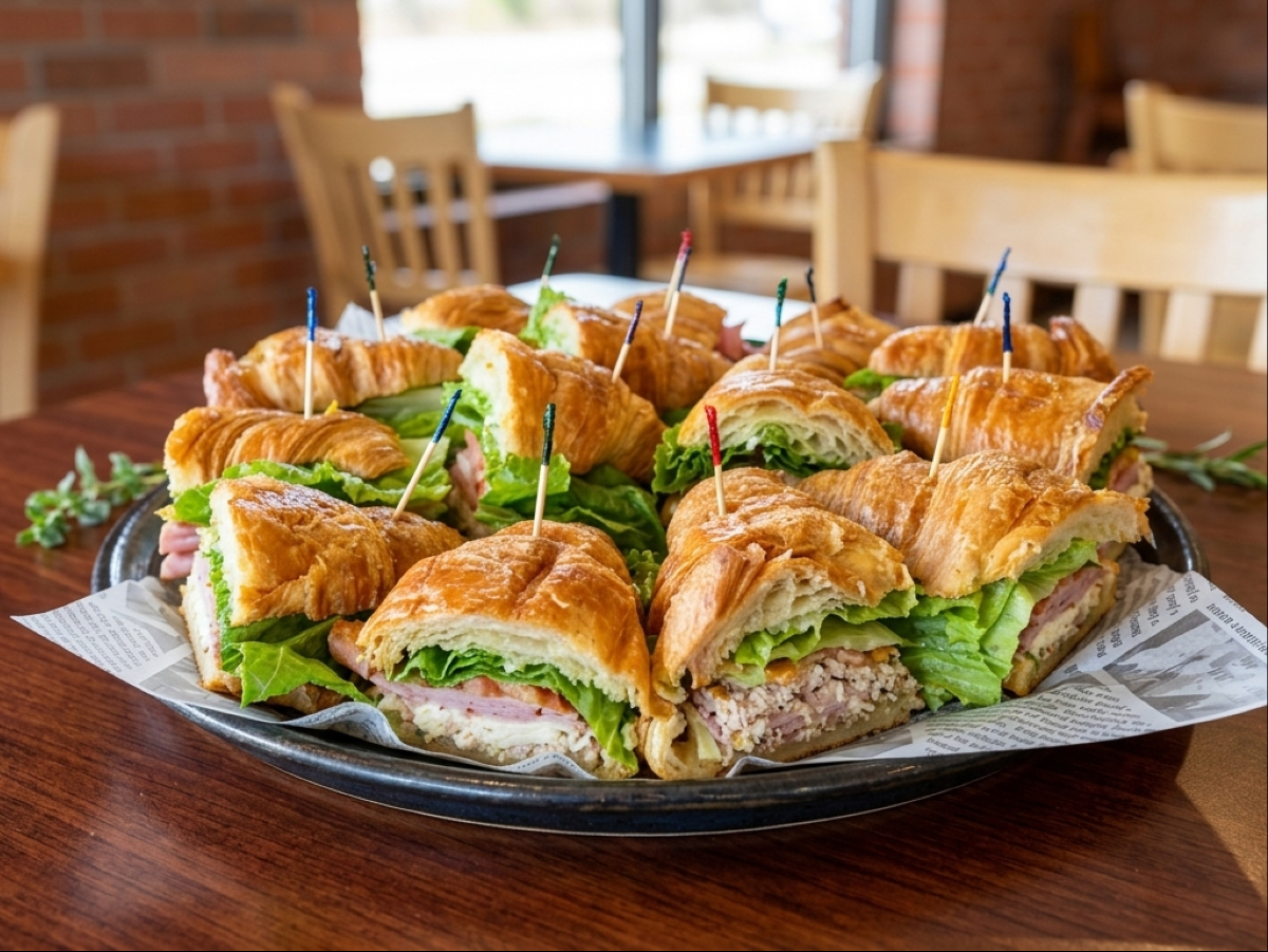 Croissant Sandwich Platter (Lunch).