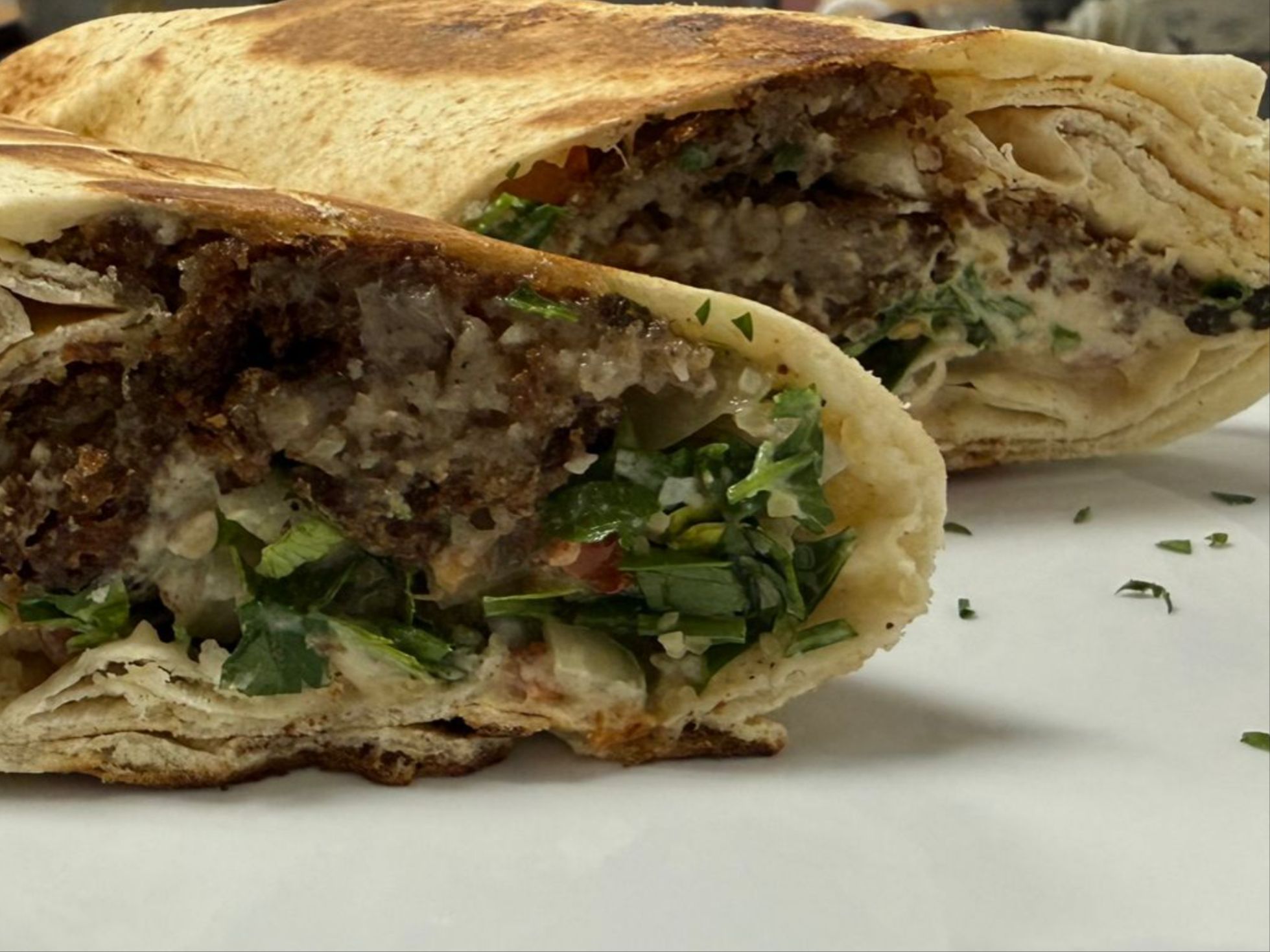 Veggie Kibbeh Wrap