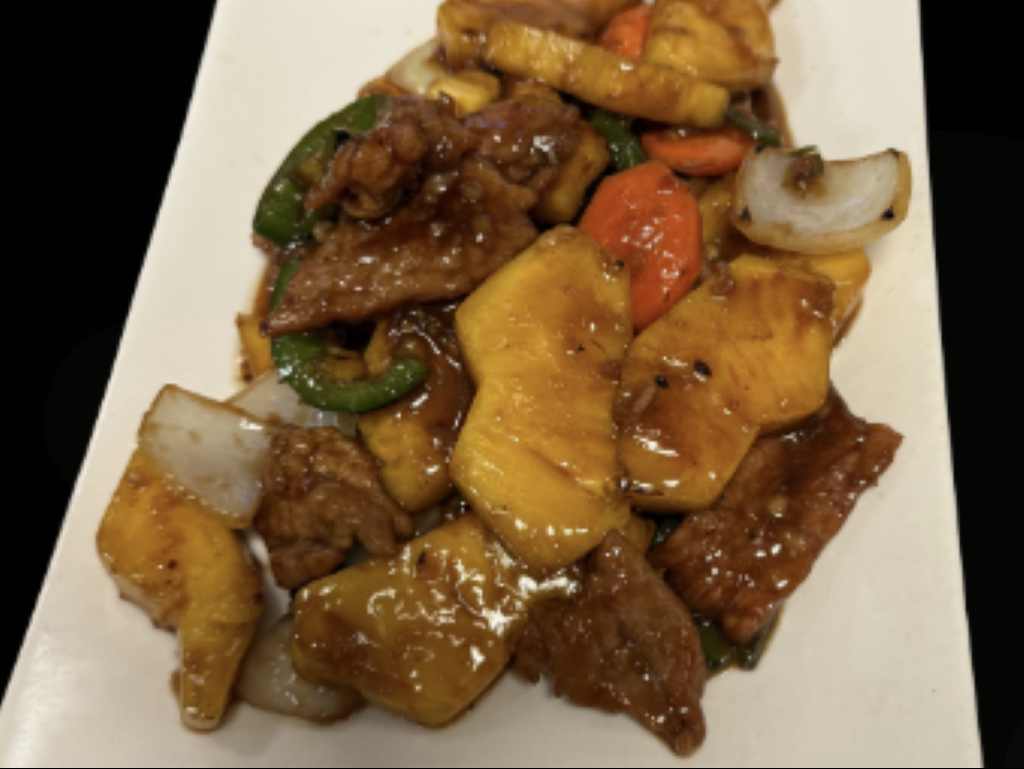 Spicy Fresh Pineapple Beef.