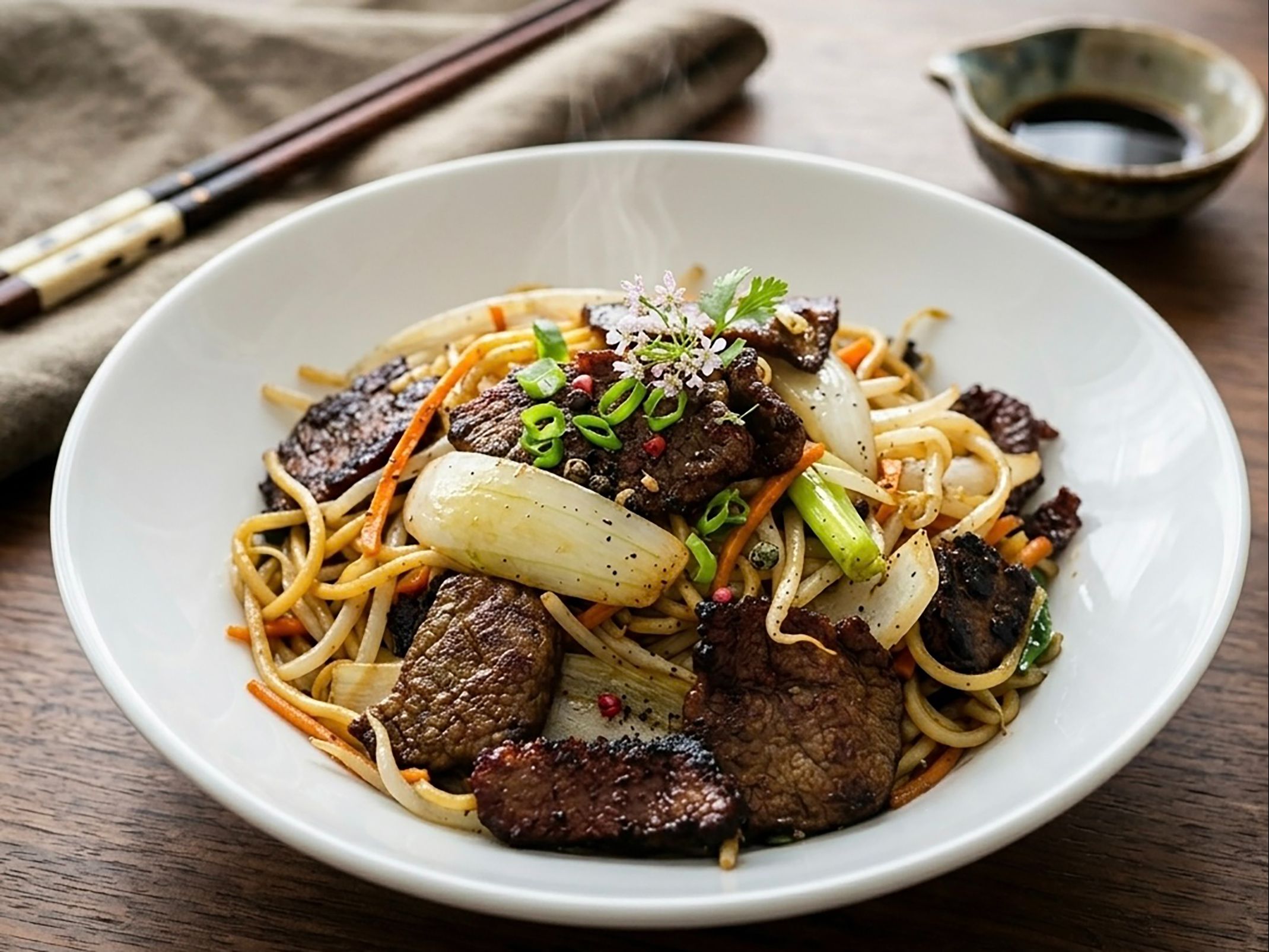 L1. Grilled Beef Lo-Mein Stir-Fry.