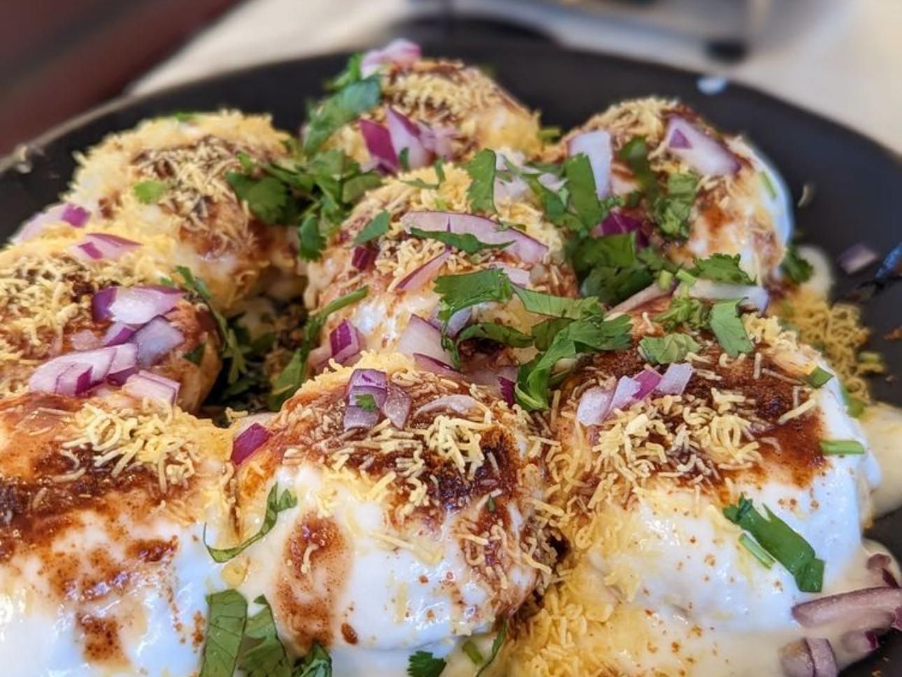 Pune Fusion Sev Puri & Dahi Puri.