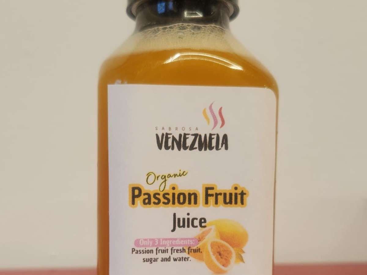 Organic Passion Fruit Juice.
